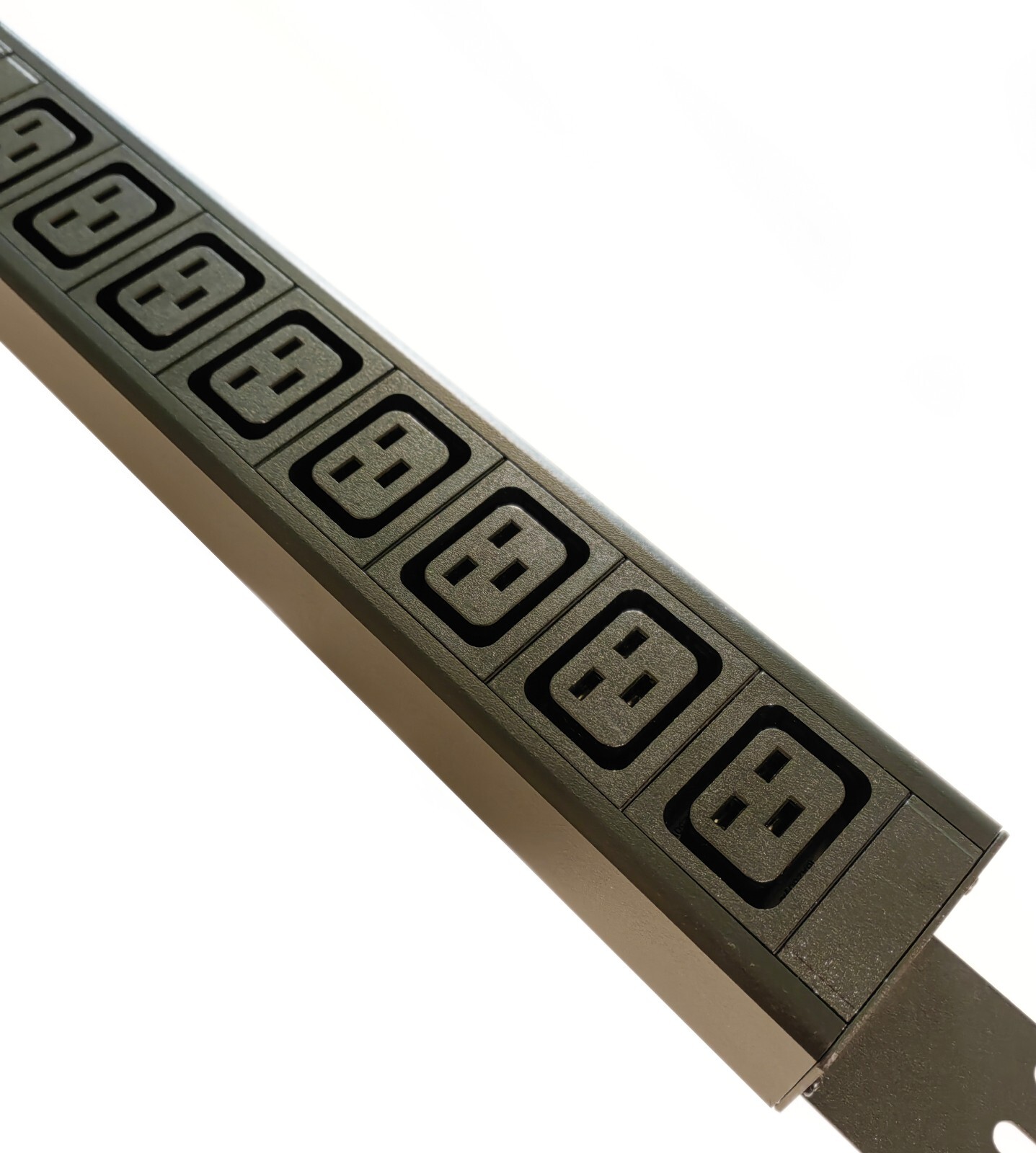 LCD Metered Mining PDU 240V 50A 6-Ports C19 Surge Protector Nema 6-50P Cord 6.5F