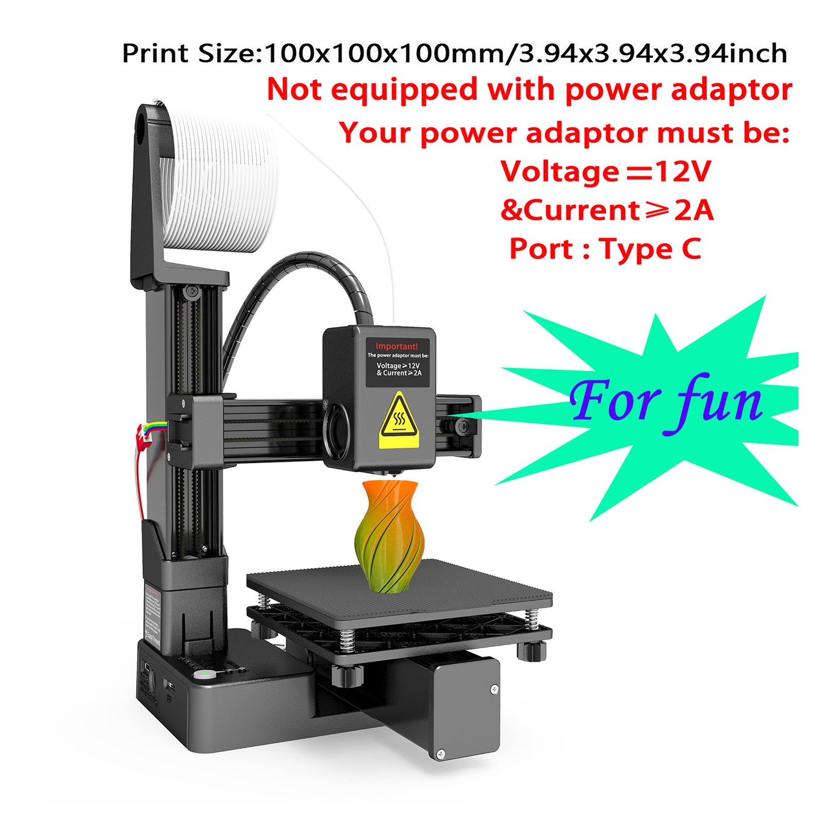 EasyThreed K10 Mini 3D Printer For Beginners 3D Printing Machine For Kids New