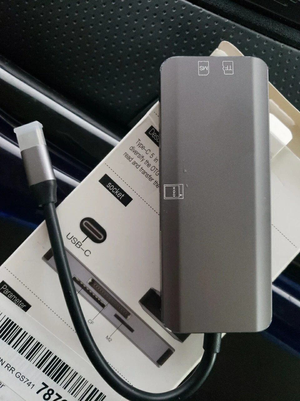 USB-C Hub 5 In 1 Card Reader Adapter Multi-Function
