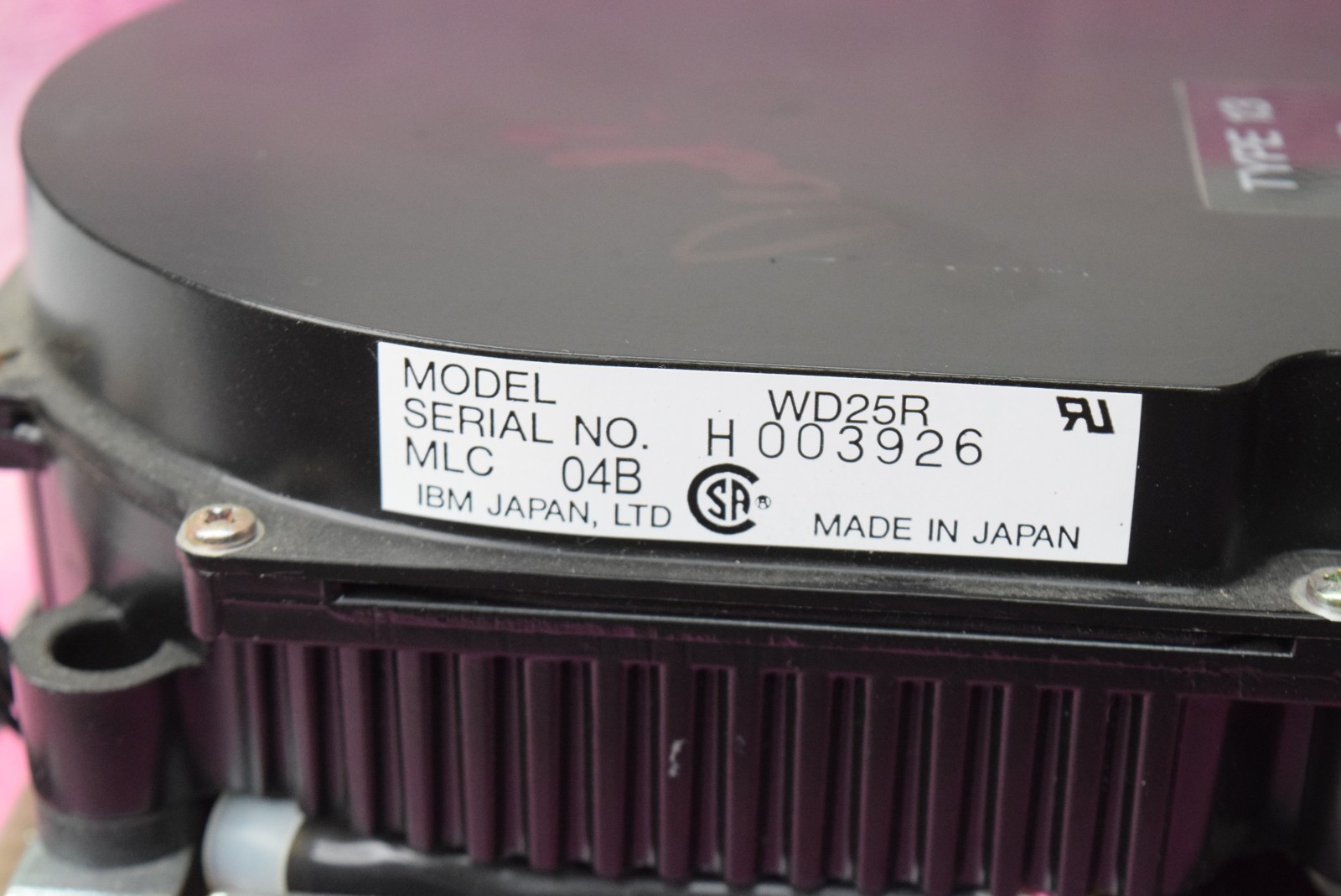IBM OEM WD25R 20MB MFM 5.25″ Full Height Hard Disk Drive – TESTED BAD