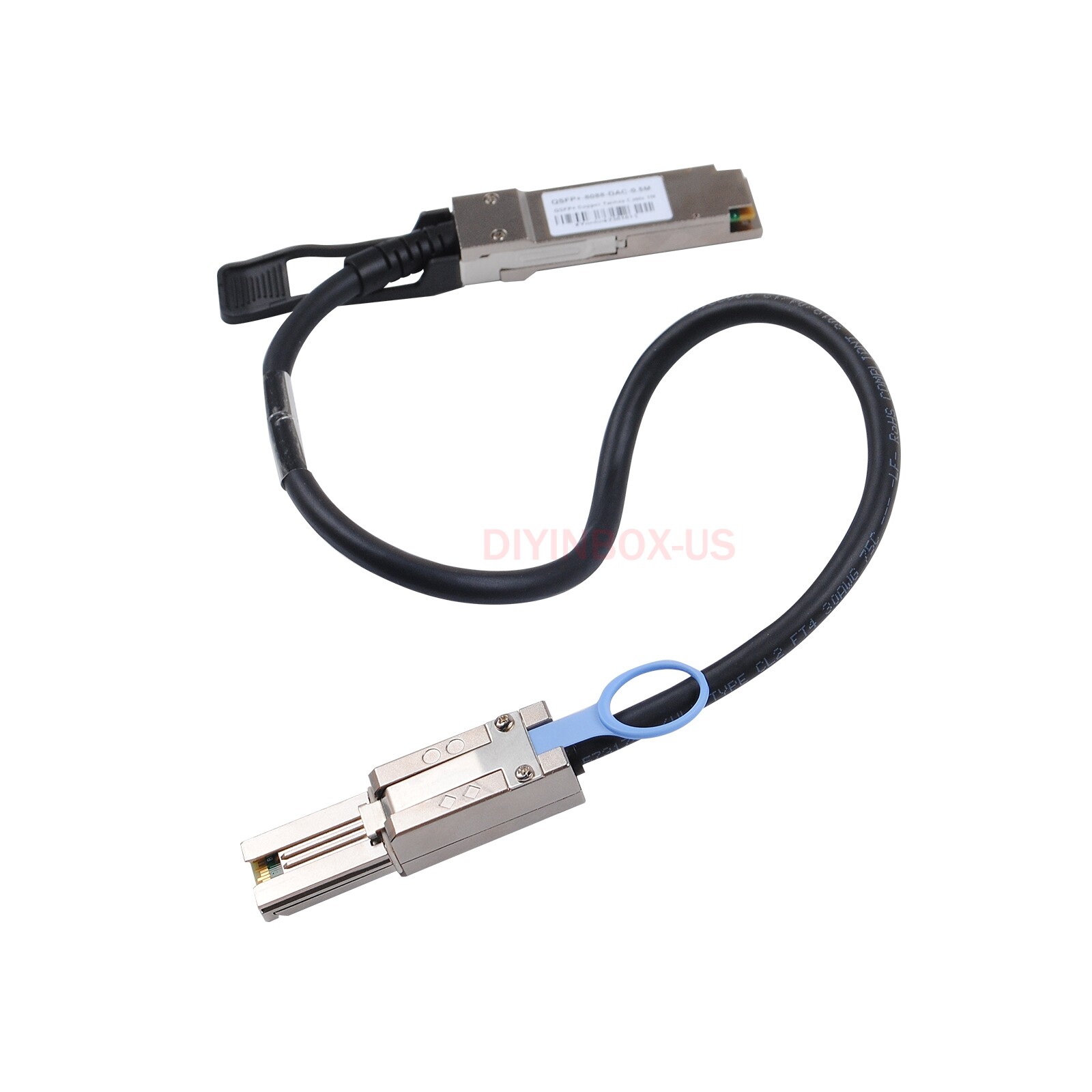 0.5 Meters External SAS Cable QSFP SFF-8436 to SFF-8088 For NetApp DS4243 DS4246