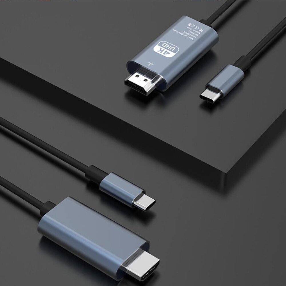 USB C HDMI Adapter 4K 60Hz USB Type C to HDMI Cable with PD 60W Charging for mac