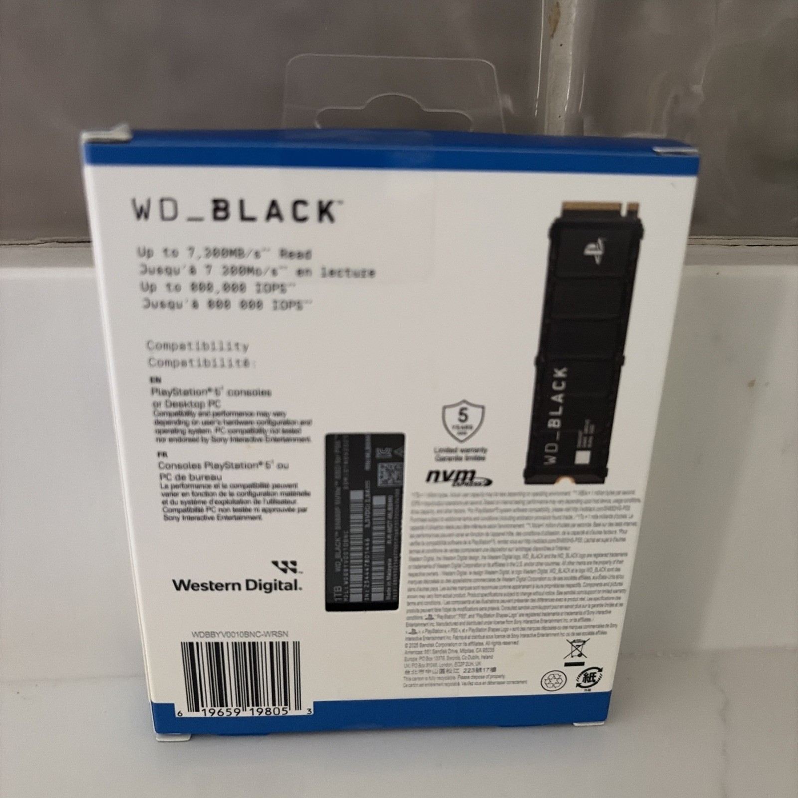 Western Digital WD_BLACK SN850P 1TB M.2 NVMe SSD for PlayStation 5 PS5- New