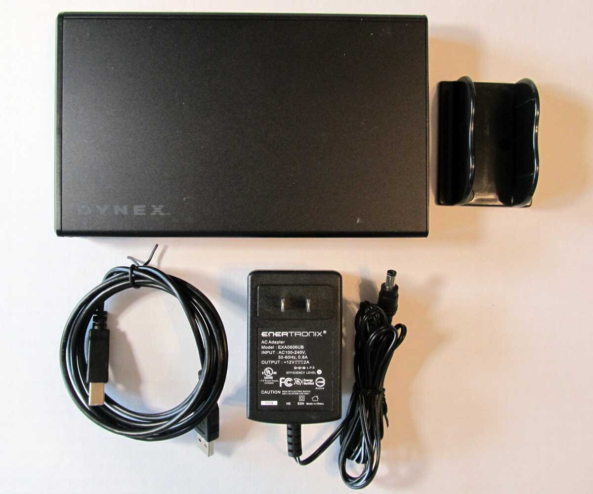 DYNEX Enclosure with 320GB PATA HDD with Stand, PS & Cable – Plug and Play