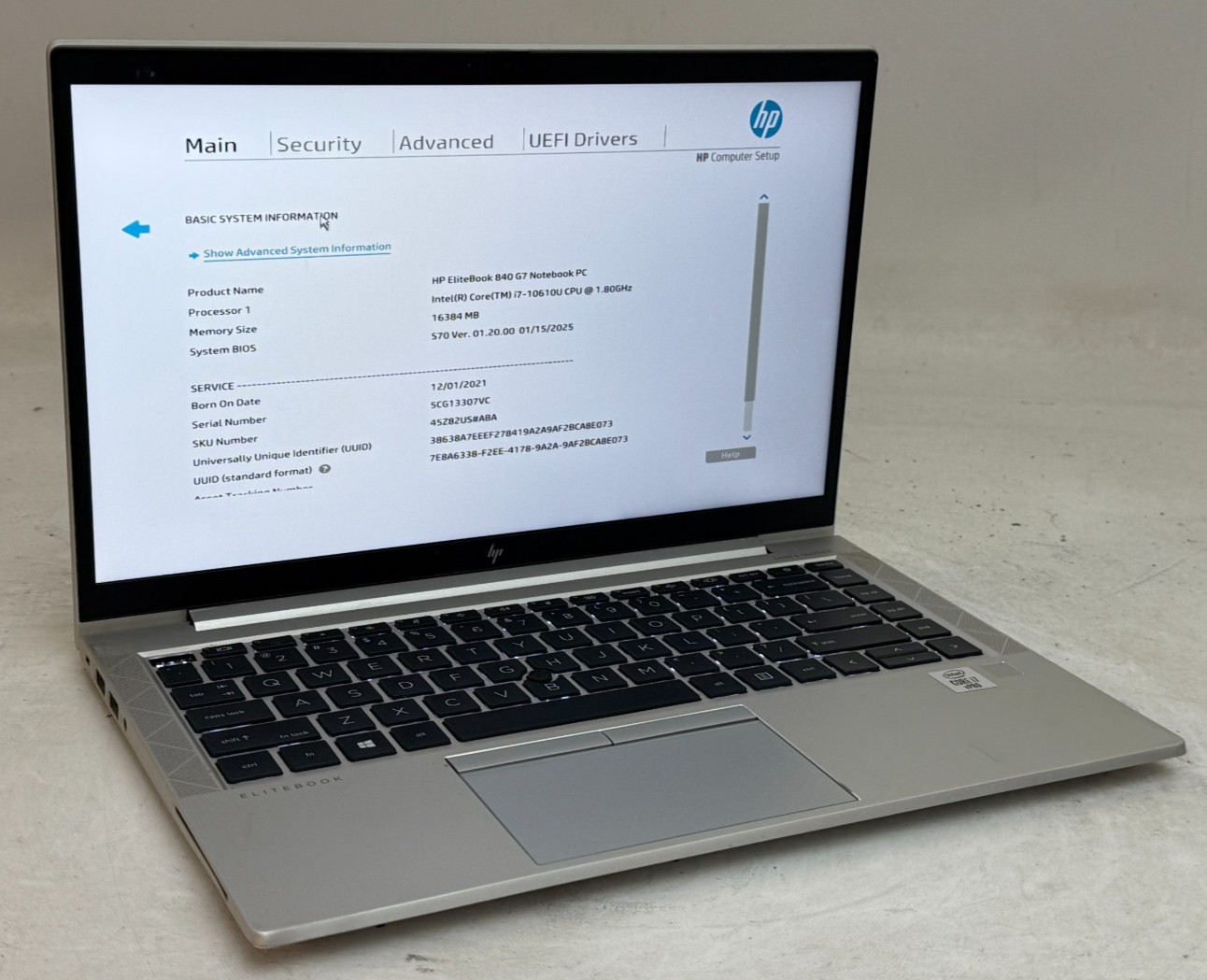 HP EliteBook 840 G7 14″ (i7-10610U 1.80GHz – 16GB RAM – 256GB SSD – Win11Home)