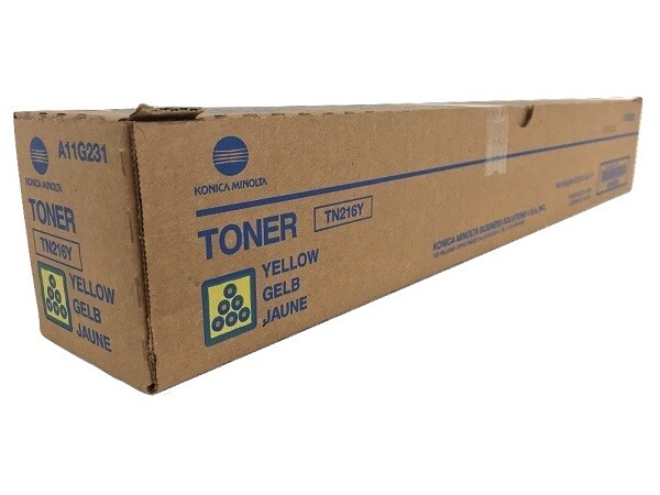 Genuine Konica Minolta TN216Y (A11G231) Yellow Toner Cartridge – NEW SEALED