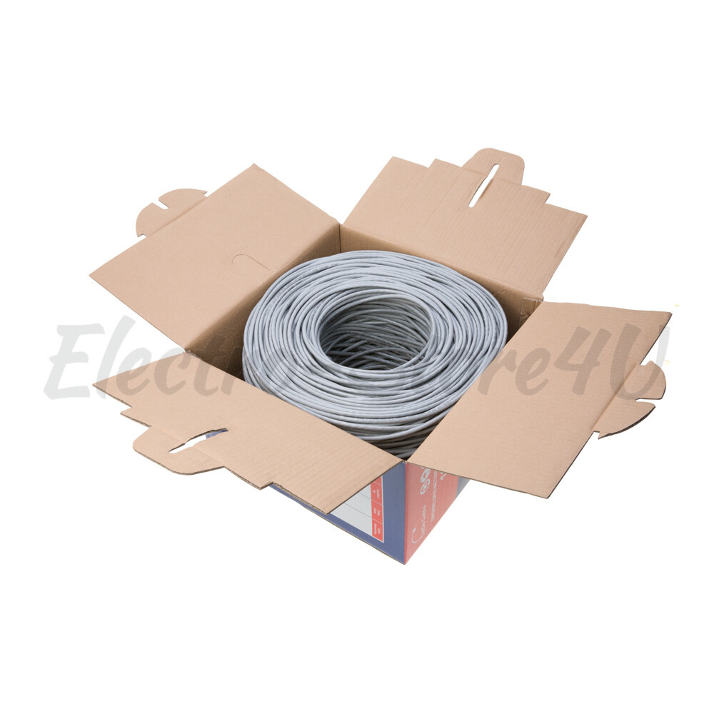 500ft CAT5e CAT6 UTP Bulk Ethernet Cable Solid Network Wire RJ45 LAN CAT5
