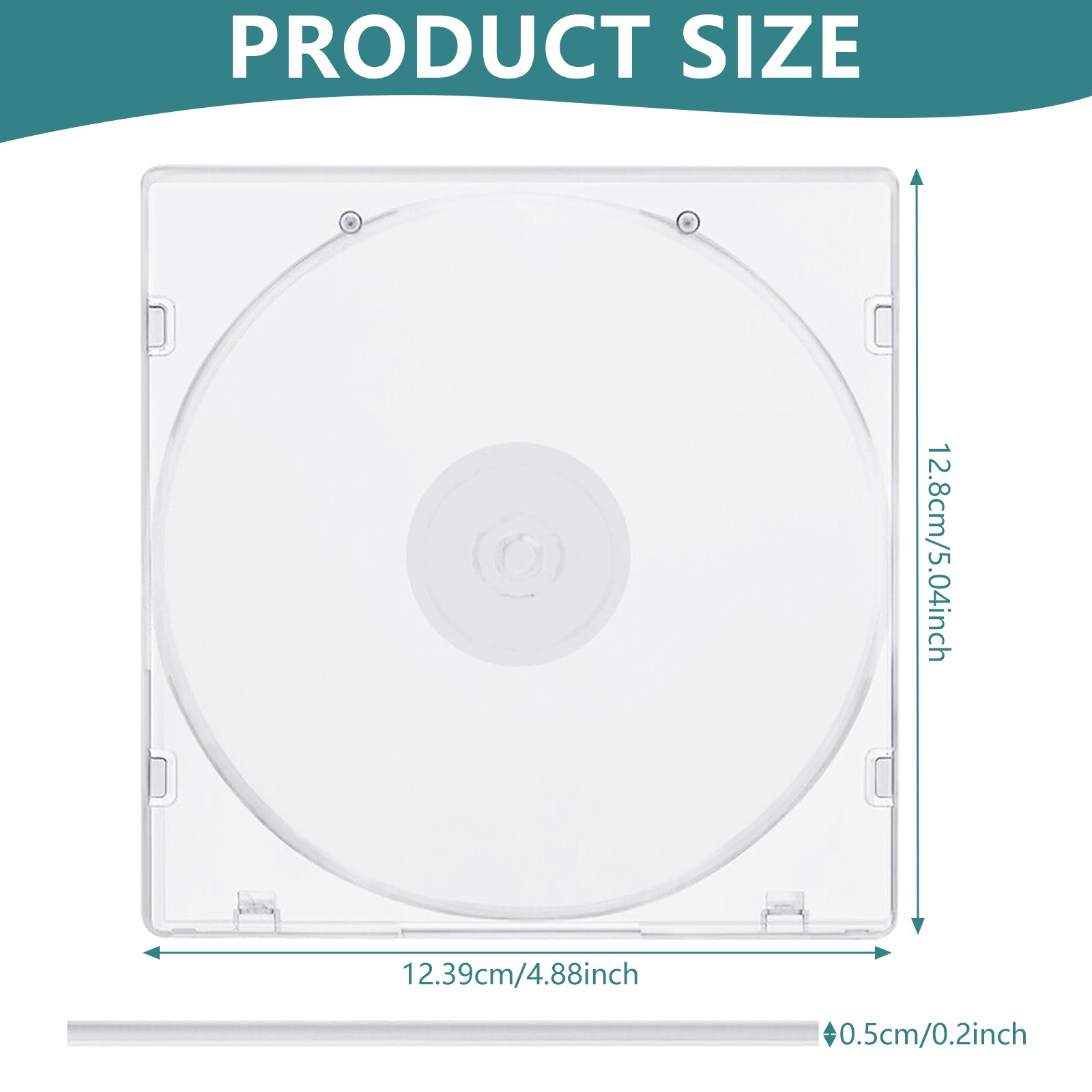 10-100 Pack Clear Single CD DVD Case PP Poly Plastic Cases Holder Storage Box