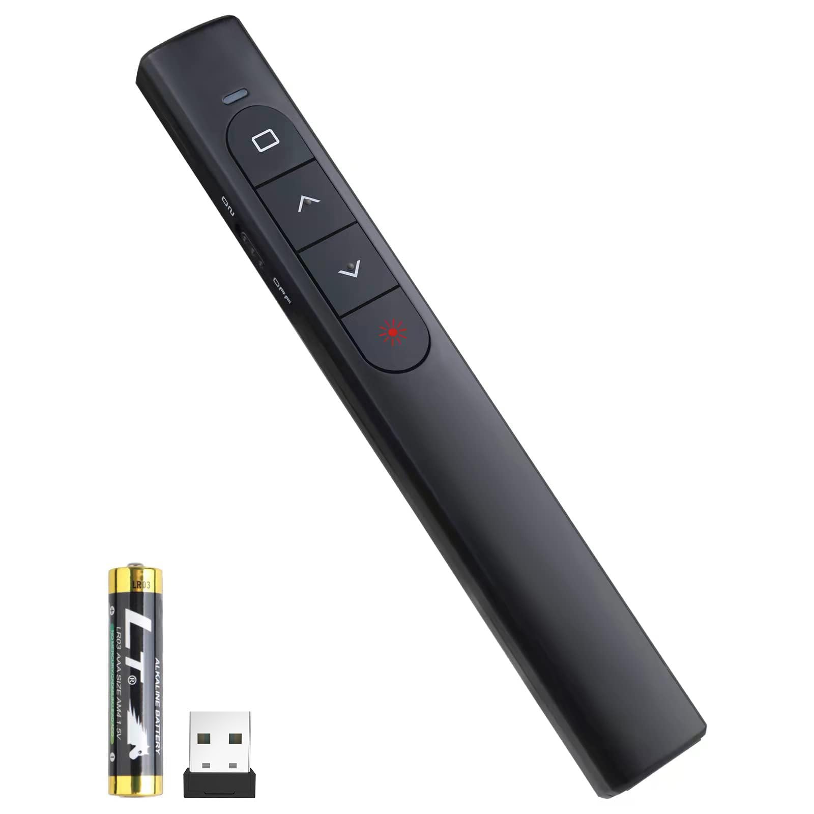 Wireless Presenter Remote, Presentation Clicker with Hyperlink & Volume Remot…
