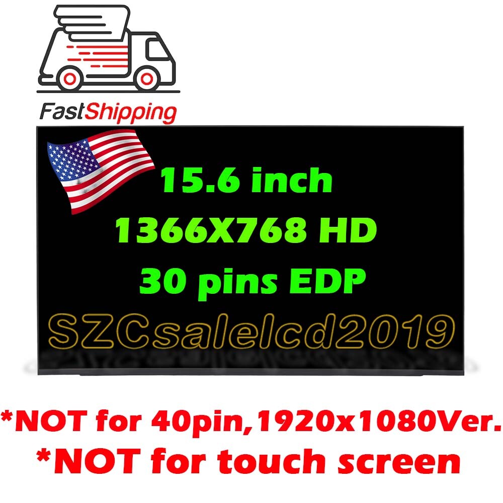For NT156WHM-N46 laptop LED LCD Screen 15.6″ 1366X768 HD Non-Touch Display New