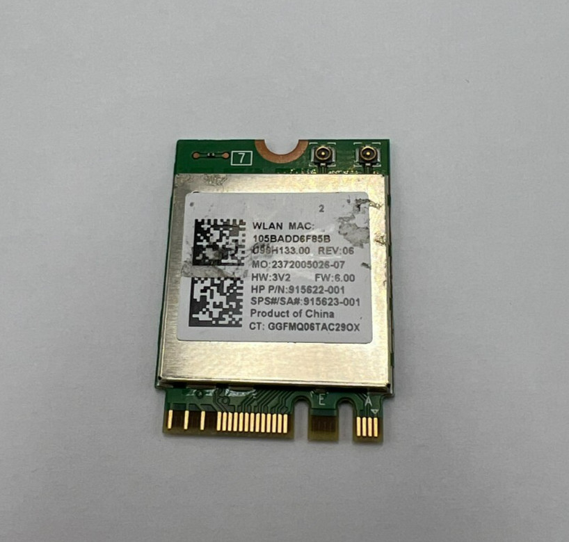HP ENVY x360 15m-ds0011dx 15m-ds Series Wireless Half Card RTL8822BE 915622-001