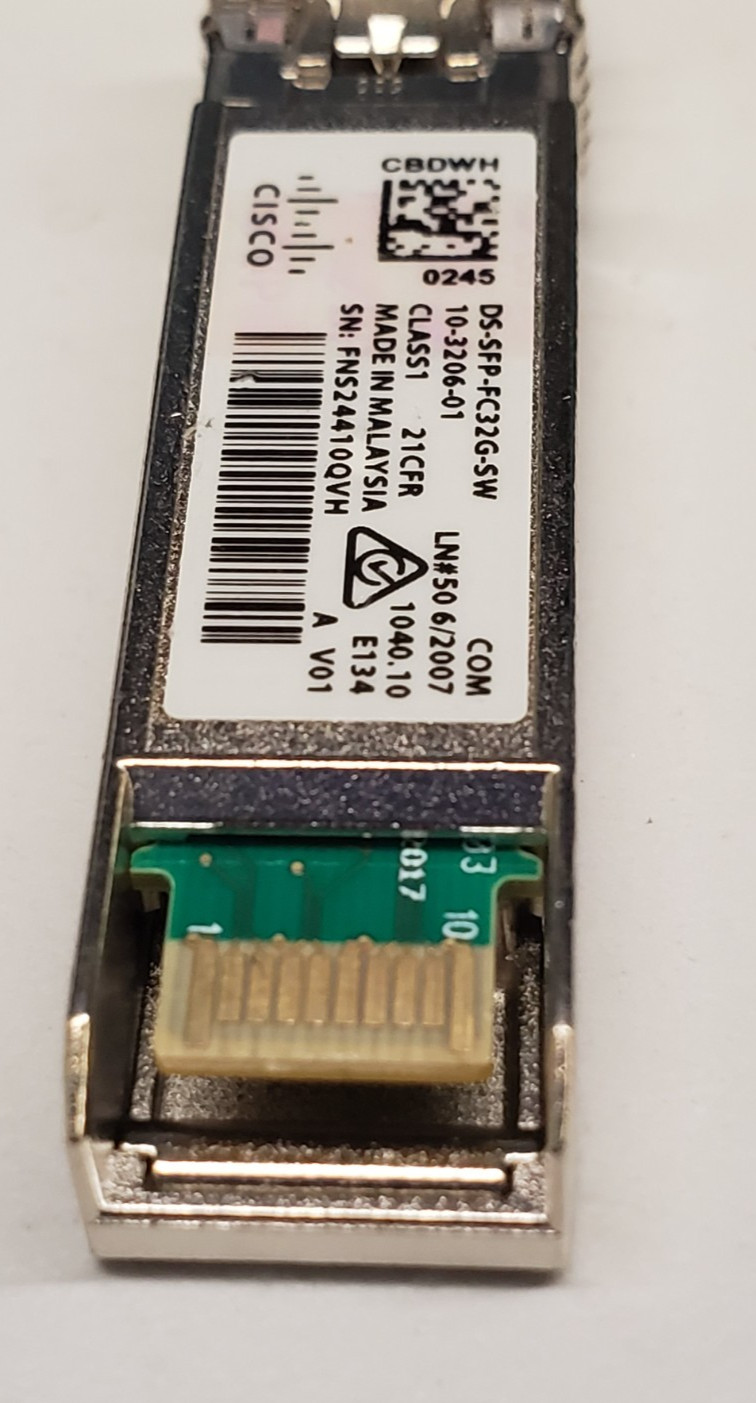 Lot of 100 CISCO DS-SFP-FC32G-SW 10-3206-01 32Gbps SFP+ LC Transceiver