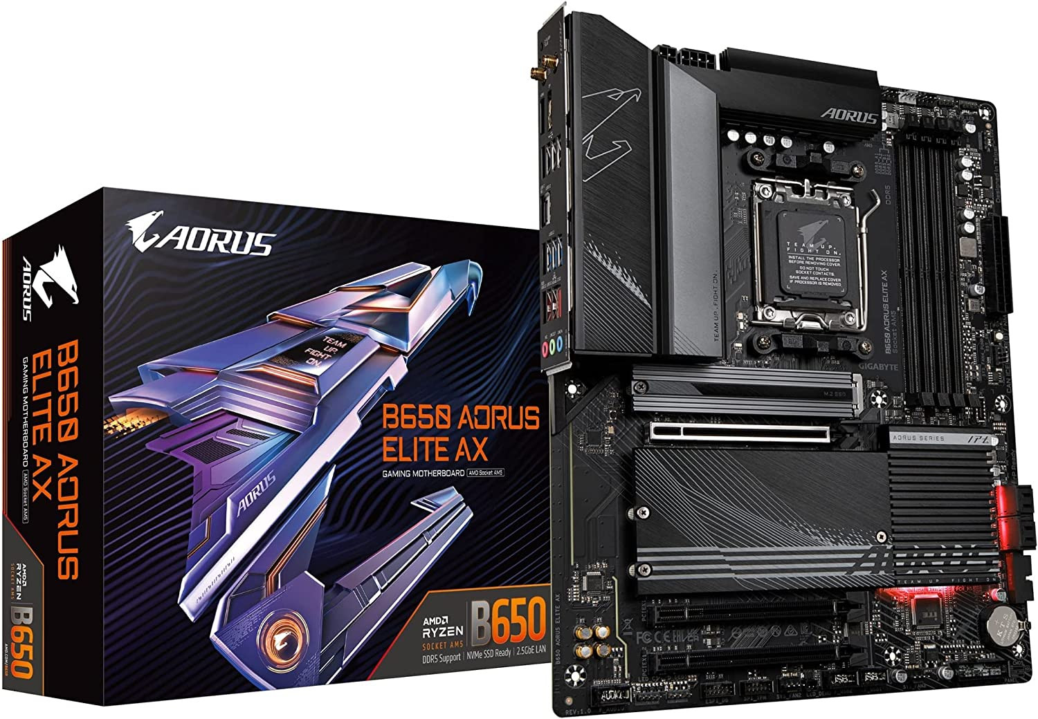 B650 AORUS Elite AX AMD AM5 ATX Motherboard, Support Ryzen 9000/8000/7000 Series