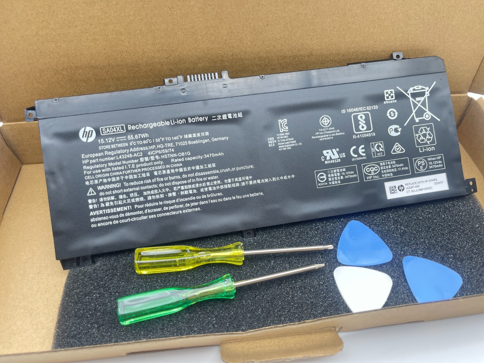 New Genuine SA04XL Battery for HP Envy X360 15-DR 15T-DR 15M-DS 17-CG L43267-005