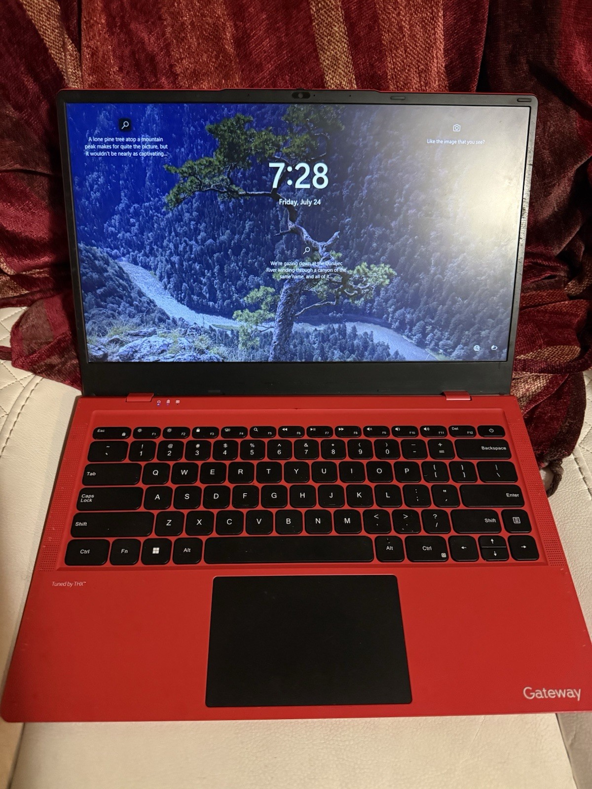 Gateway 14in Red Laptop Intel Celeron 4GB RAM 64GB eMMC Windows