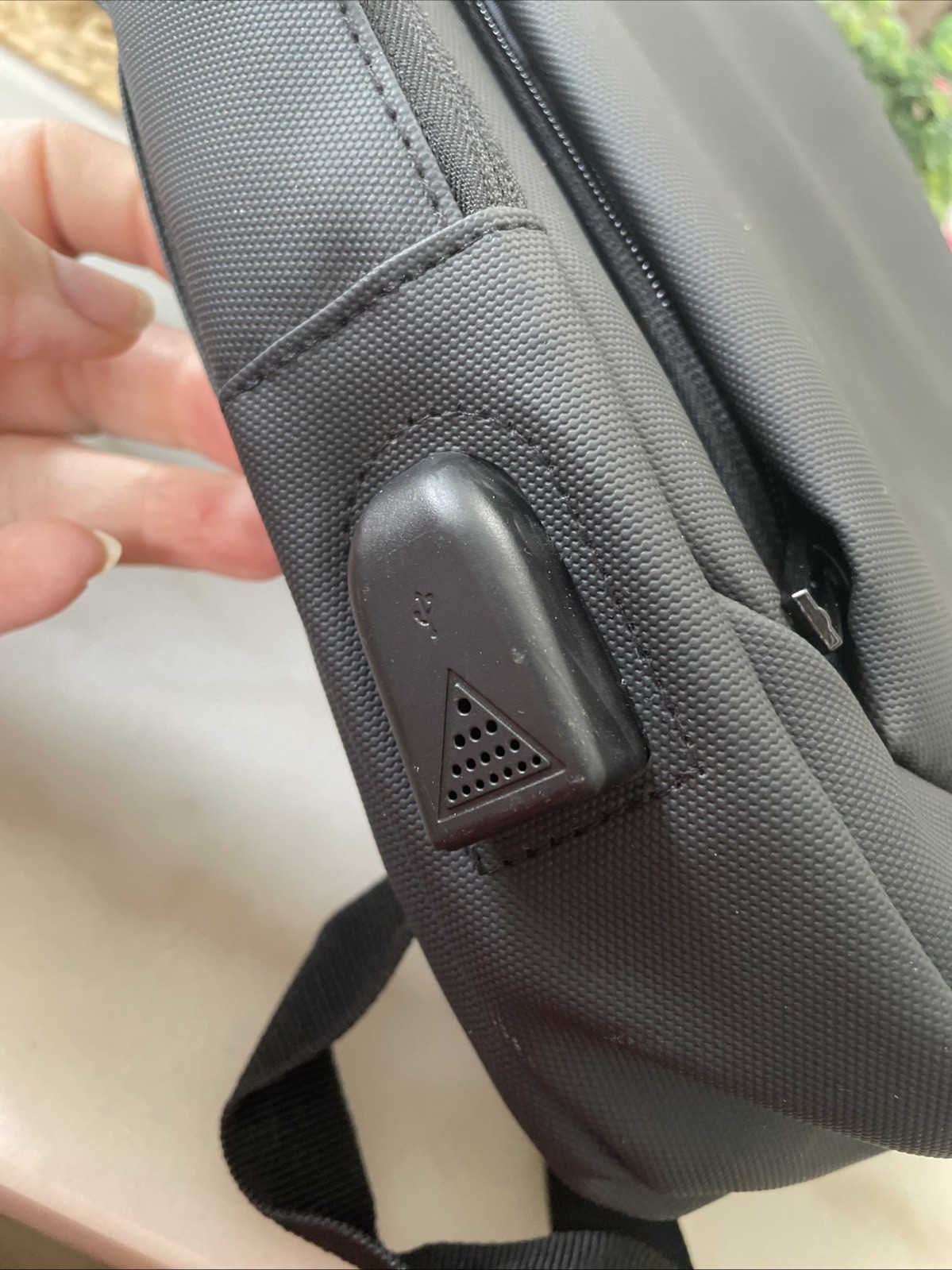 NWOT Black Laptop Backpack with USB Charging Adjustable Straps Back To School