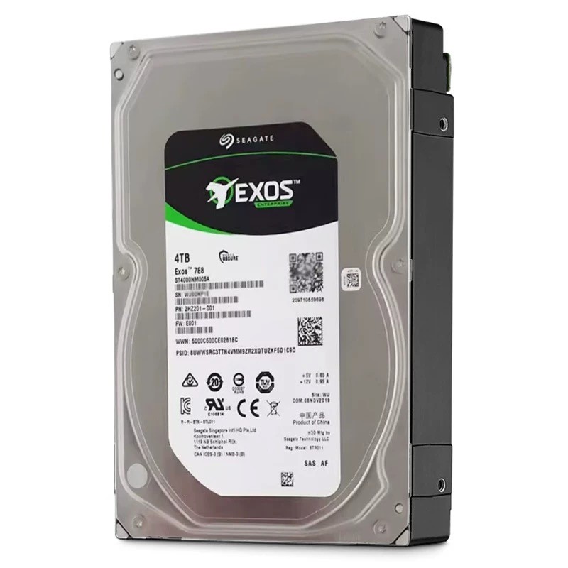 for Seagate Exos 7E8 ST4000NM005A 4TB 256MB 7.2K 12Gb 3.5″ 512n SAS Hard Drive