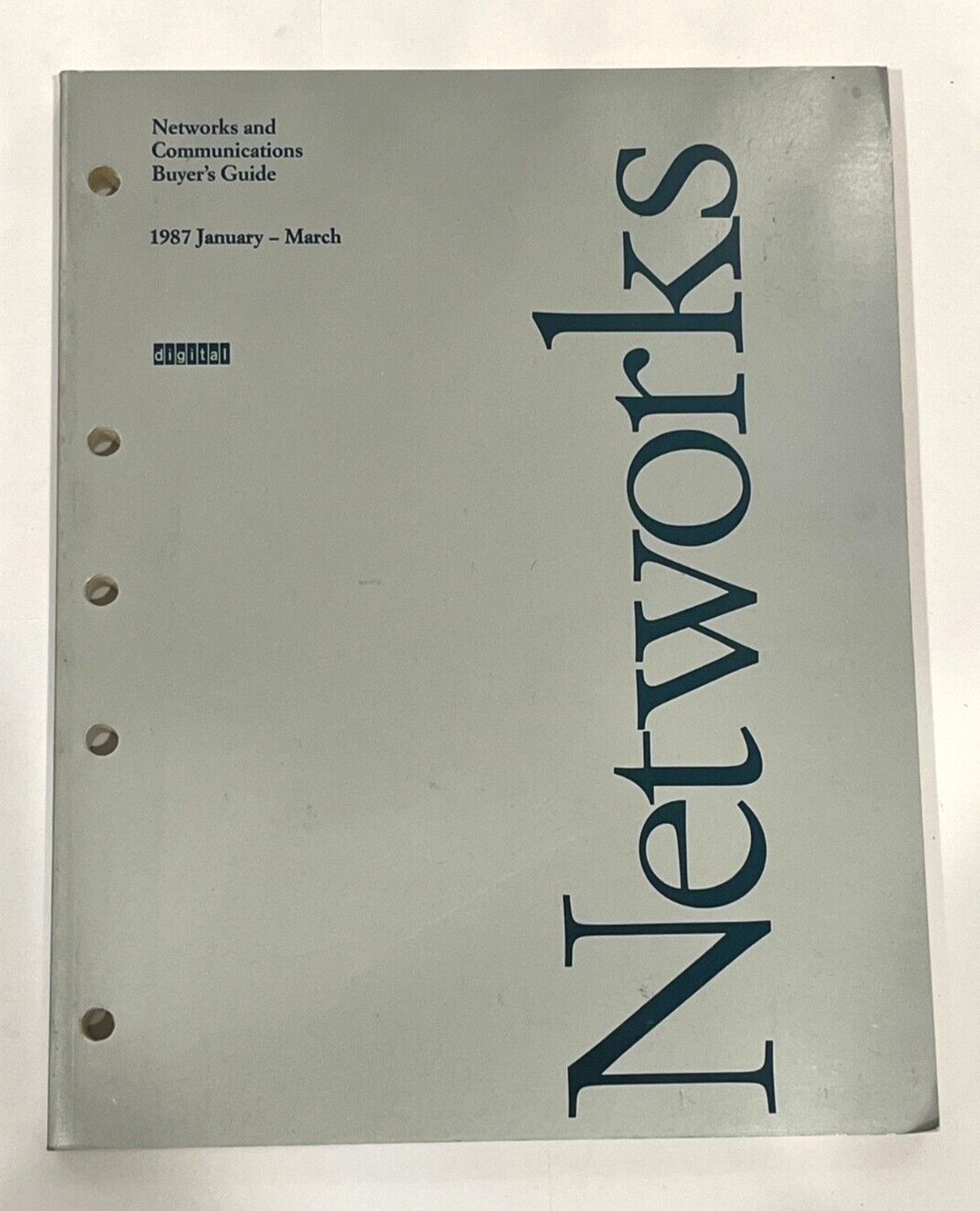 Digital Equipment DEC Networks and Communications Buyer’s Guide Jan – March 1987