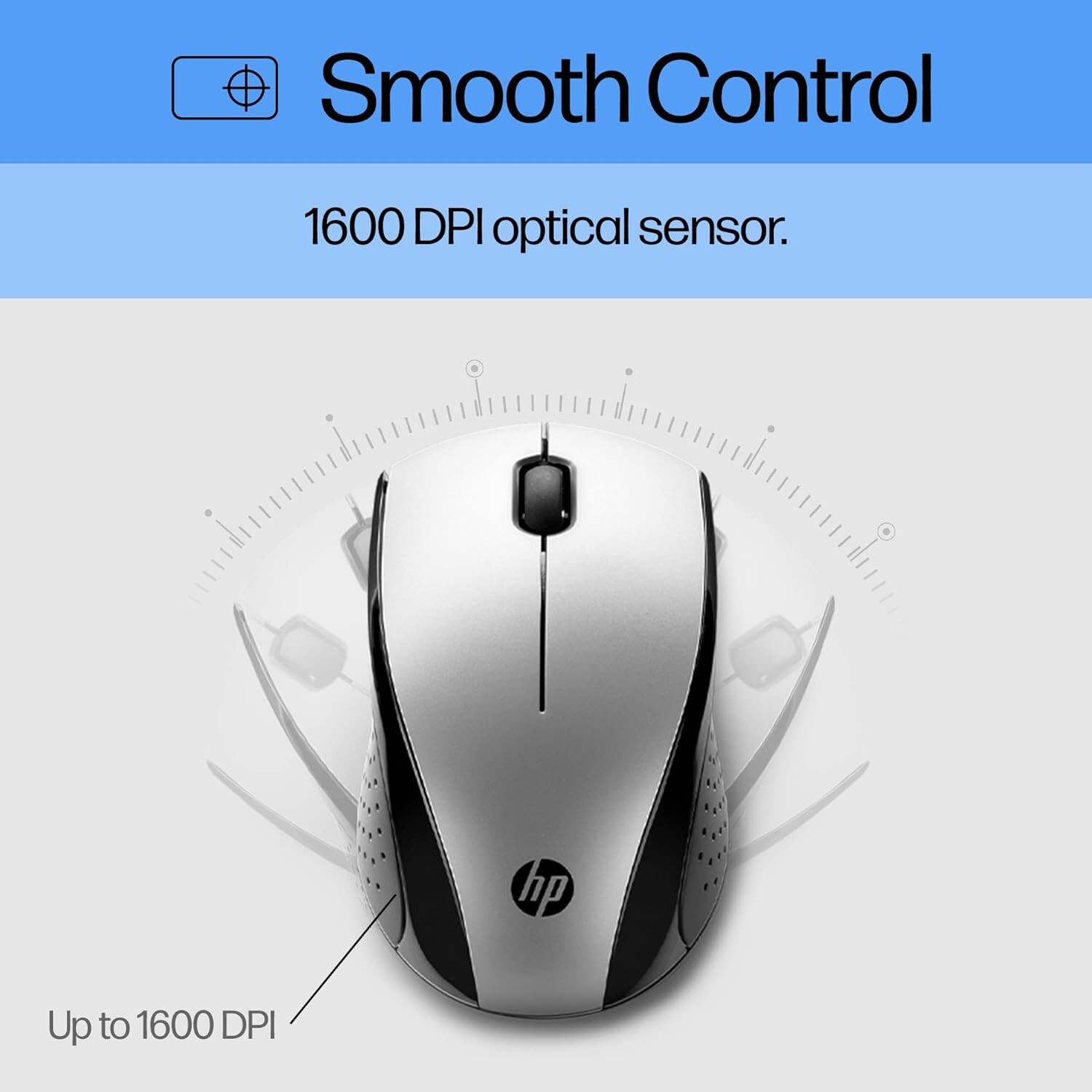 HP X3000 Wireless Mouse Silver (683N9AA#ABL) Genuine USA Seller