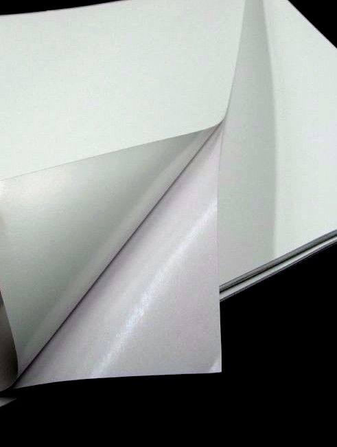 100 MATTE Sticker Paper White Blank Full Size 8.5×11 Sheets Inkjet Laser Printer