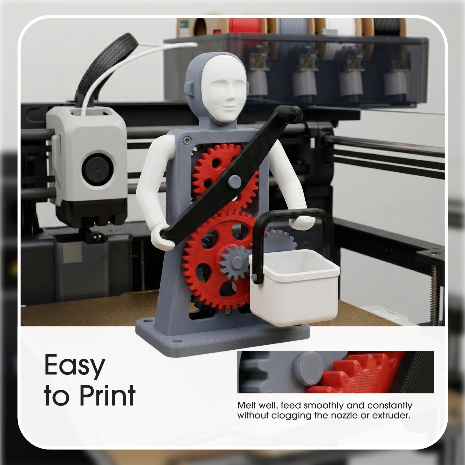 2Roll/1kg eSUN Matte PLA PLA+ PLA Lite 3D Printer Filament 1.75mm High Speed US