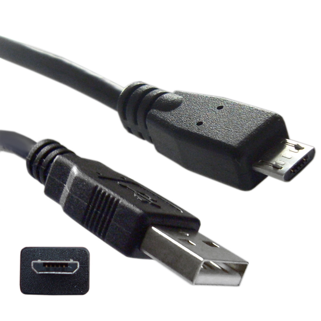15FT Micro USB 2.0 Cable Black Type A Male / Micro-B Male 15 foot 10U2-03115BK