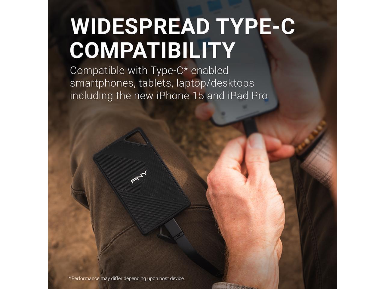 PNY 2TB USB 3.2 Gen 2×2 Type-C Portable SSD