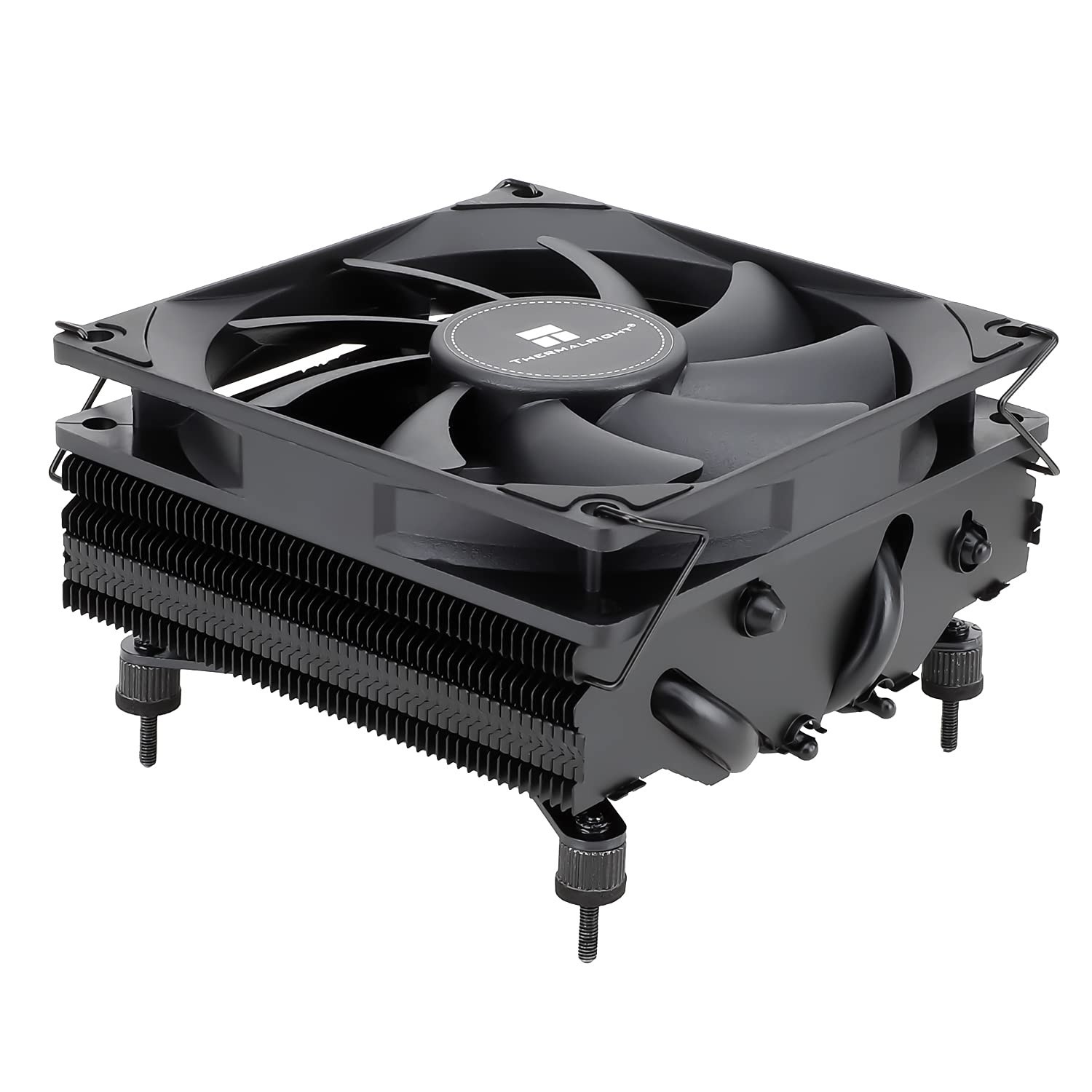 Efficient Low Profile Copper CPU Cooler with 4 Heatpipes – 22.4 dB Noise Level