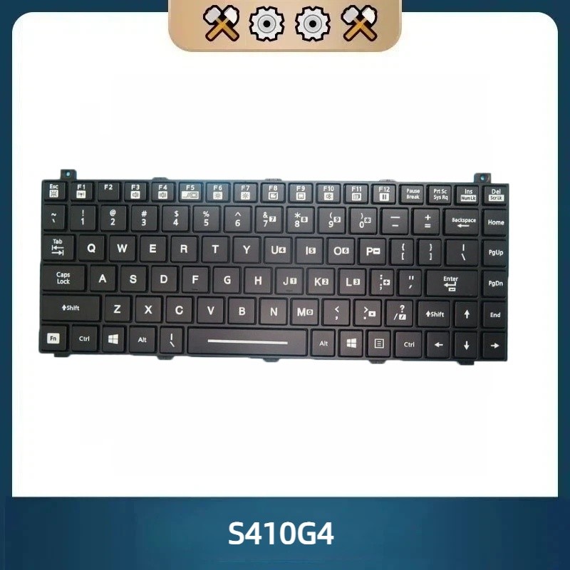 For GETAC S410 G4 S410G4 United States US With Black Frame Backlit Keyboard New
