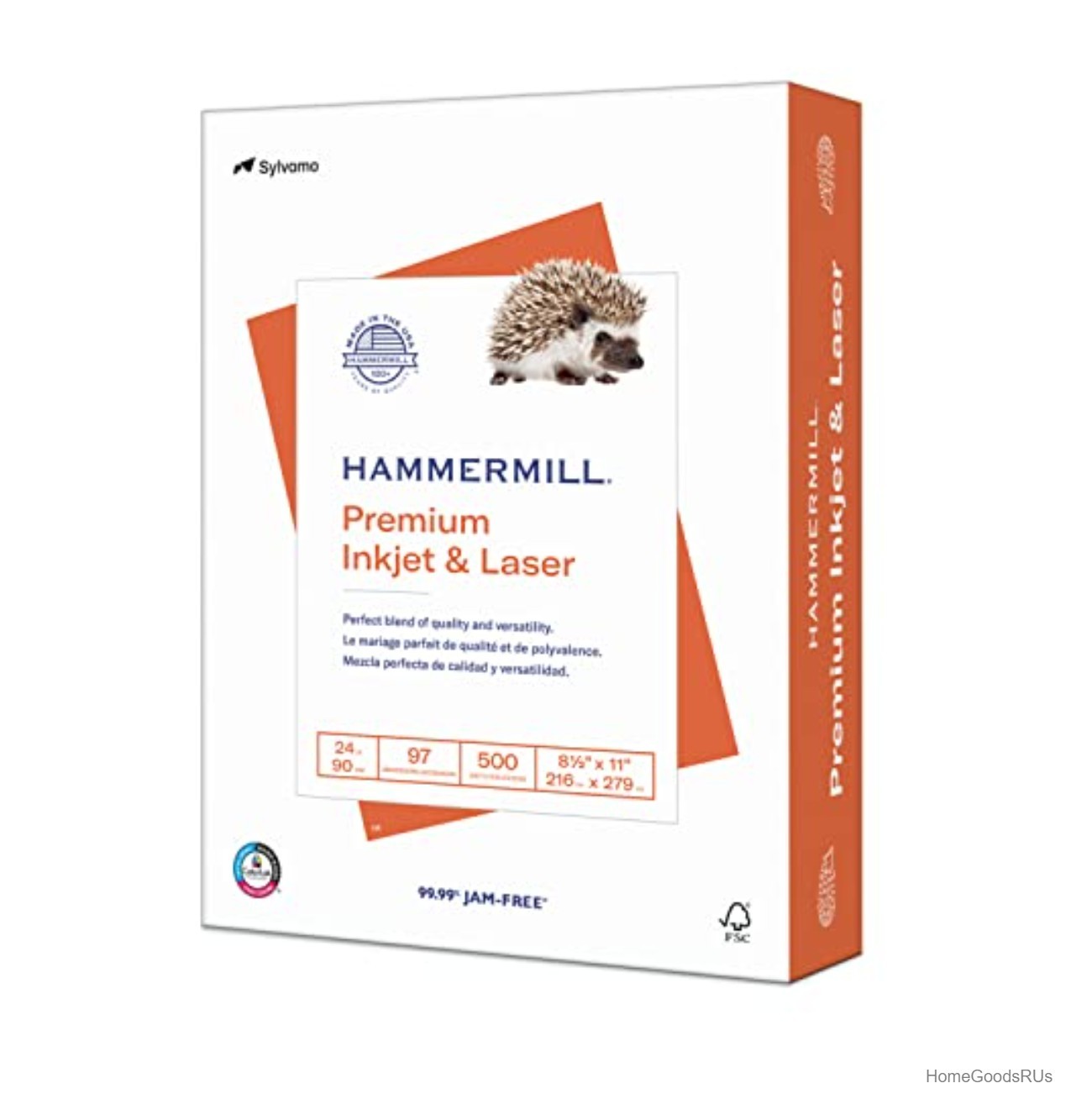 Premium Inkjet Laser Printer Paper 8.5 x 11 24 Lb 500 Sheets 97 Bright For