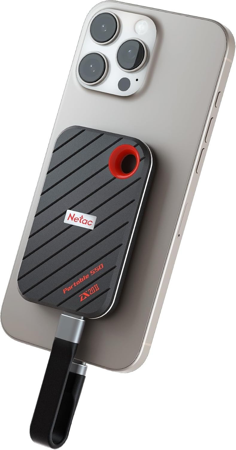 512GB Magnetic Portable SSD, ZX20 II, up to 2000MB/s Read 1700MB/s Write Spee…