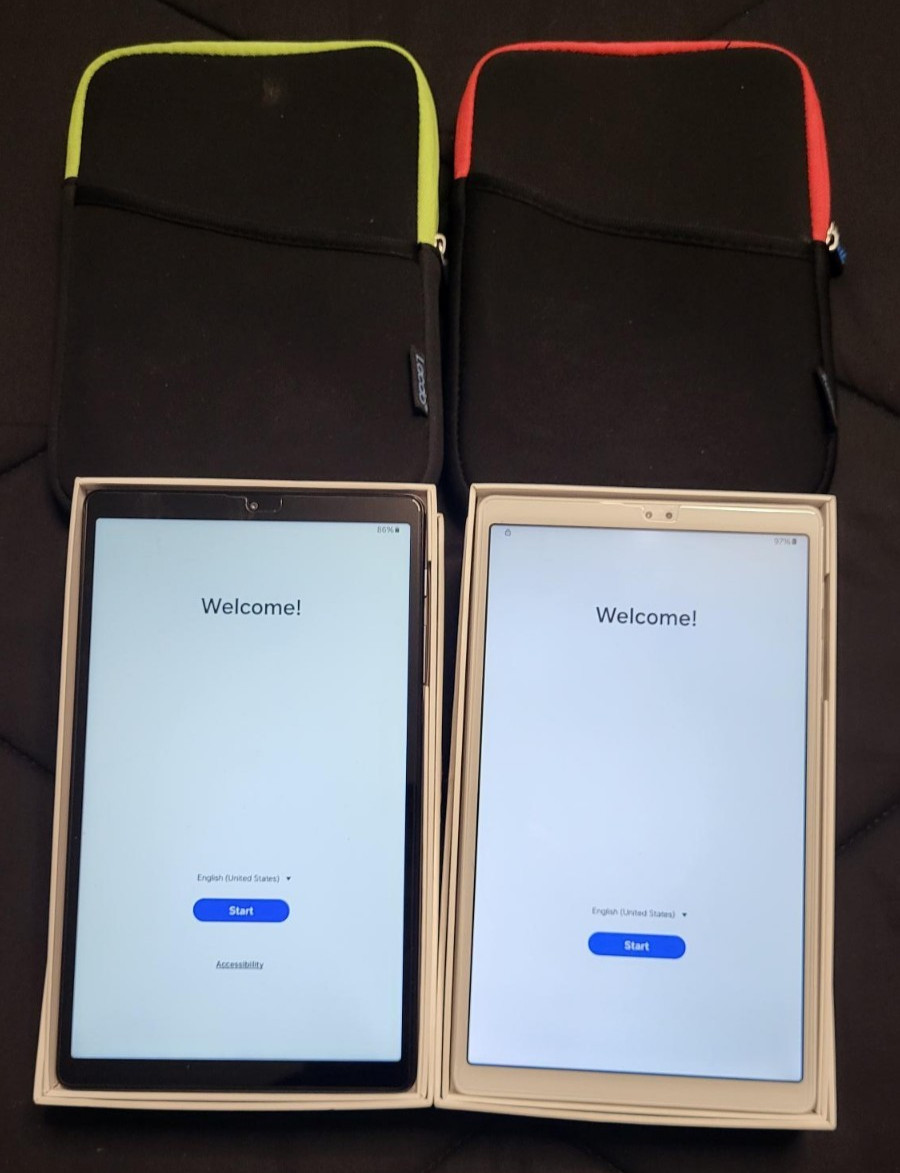Samsung Galaxy Tab A7 Lite 8.7″ 32GB, WiFi, Light Silver & Dark Gray – Pair