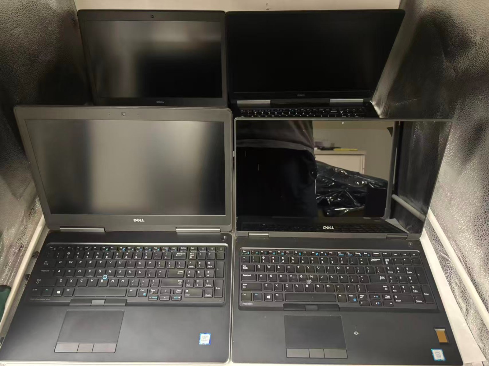 Lot of 4 Laptops: Dell Precision7720, 7530, 7520, 7510 M2200,P5000,P3200 READ