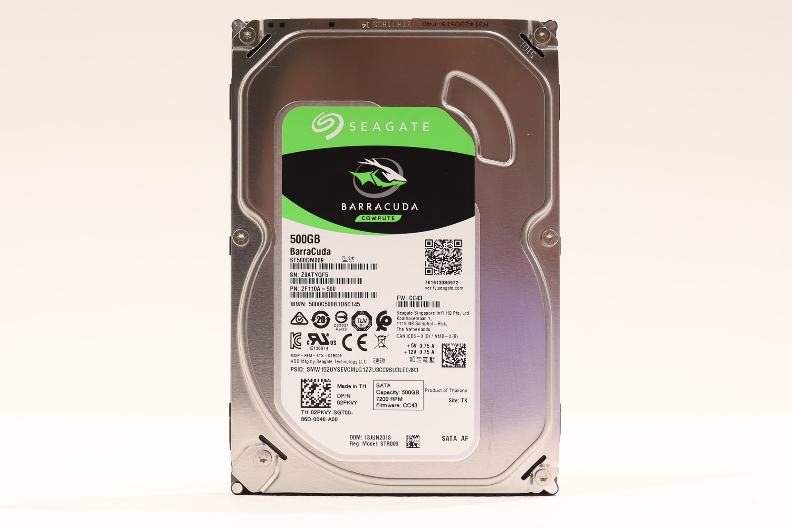 Seagate ST500DM009 500GB 3.5″ 6Gb/s 7.2K RPM SATA Hard Drive Dell P/N: 02PKVY