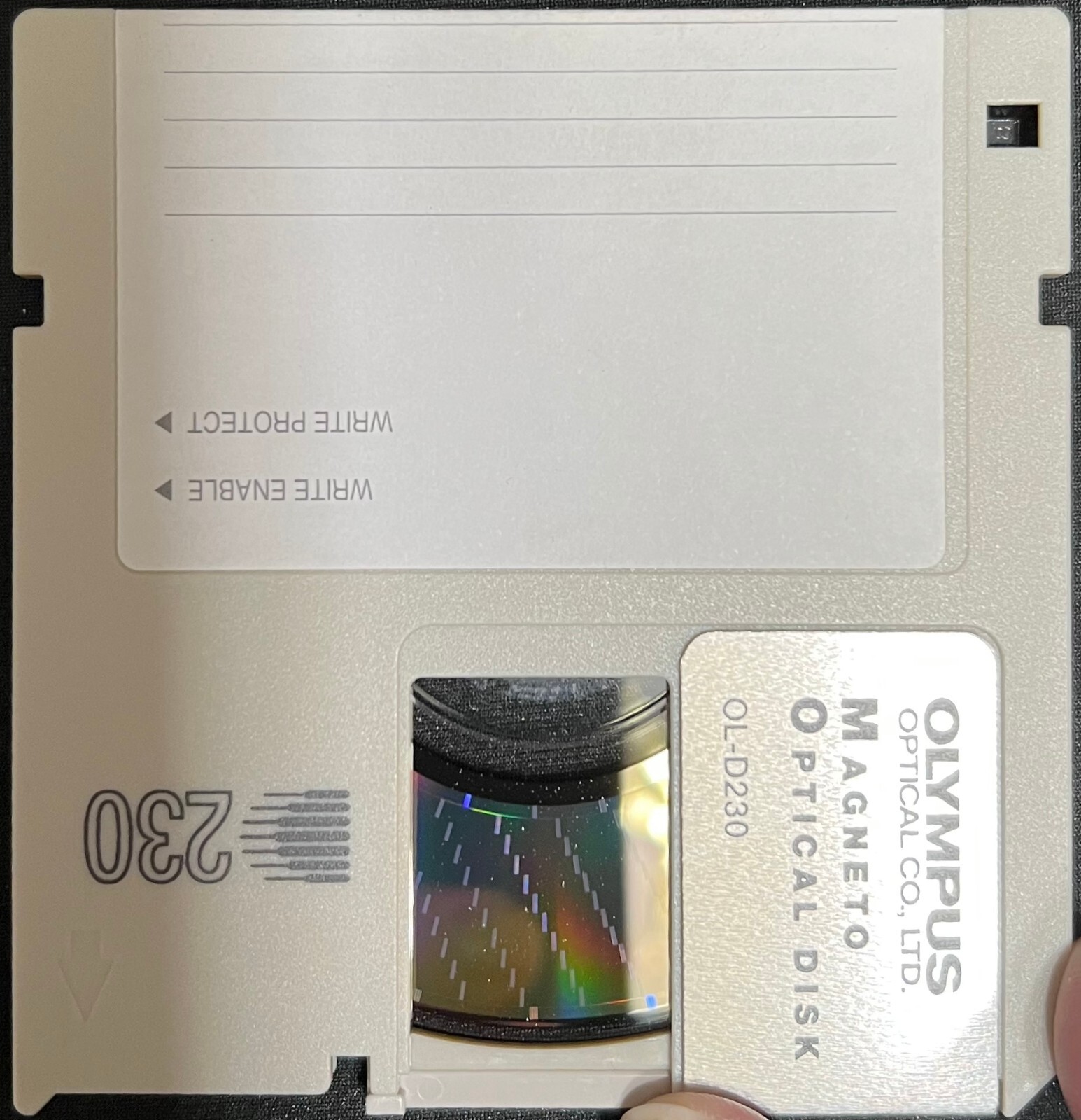3.5″ Magnetic Optical (MO) Disks. 230MB/640MB/1.3GB