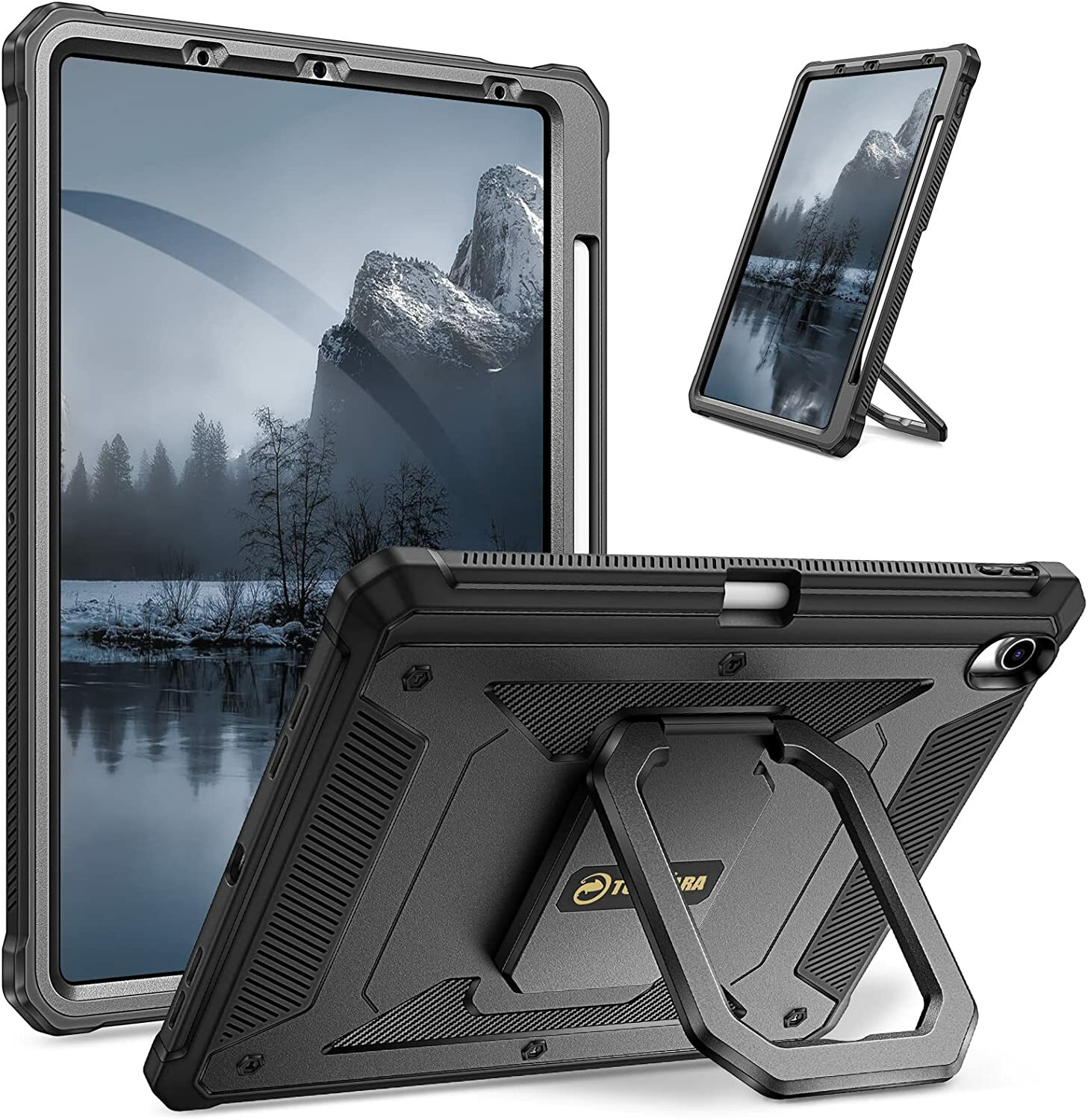 Shockproof Rugged Case For iPad Air 5th Gen 2022 Rotating Cover+Screen Protector