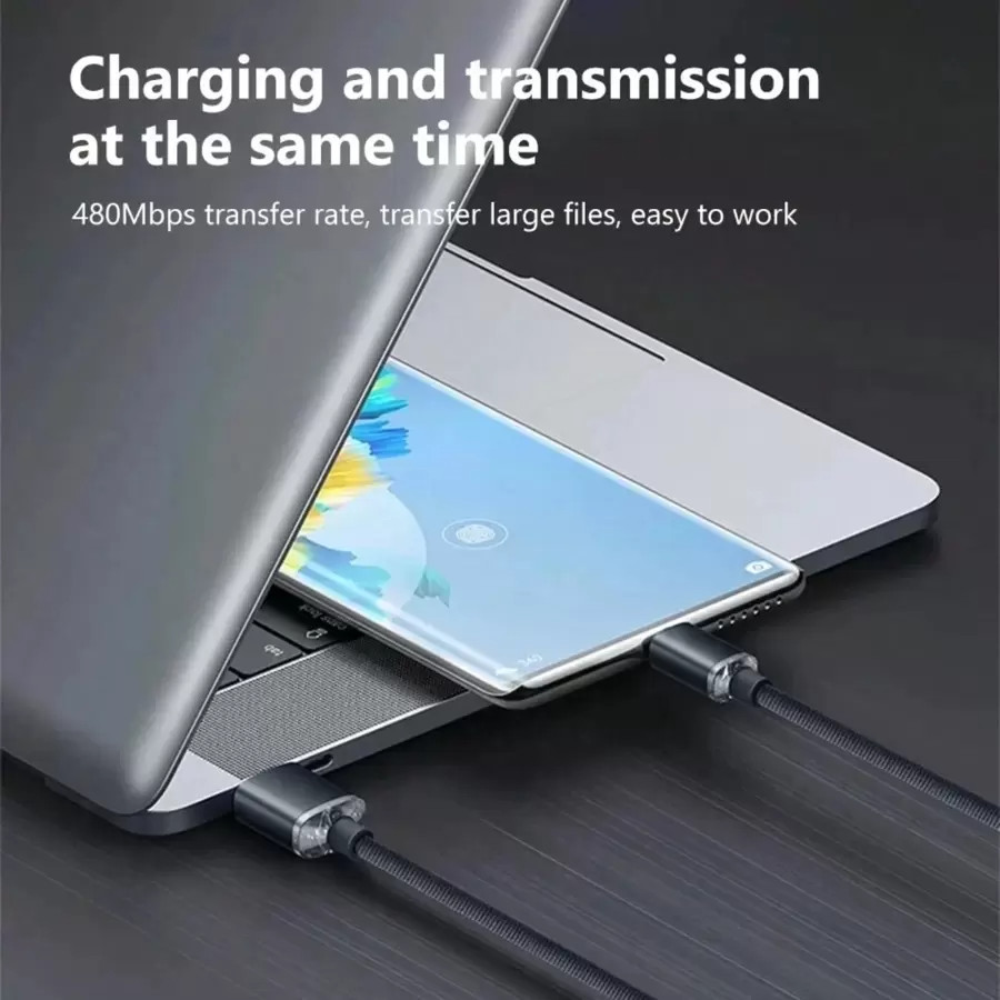 120W USB-C to Type-C Data Cable Universal Compatibility Support PD Fast Charging