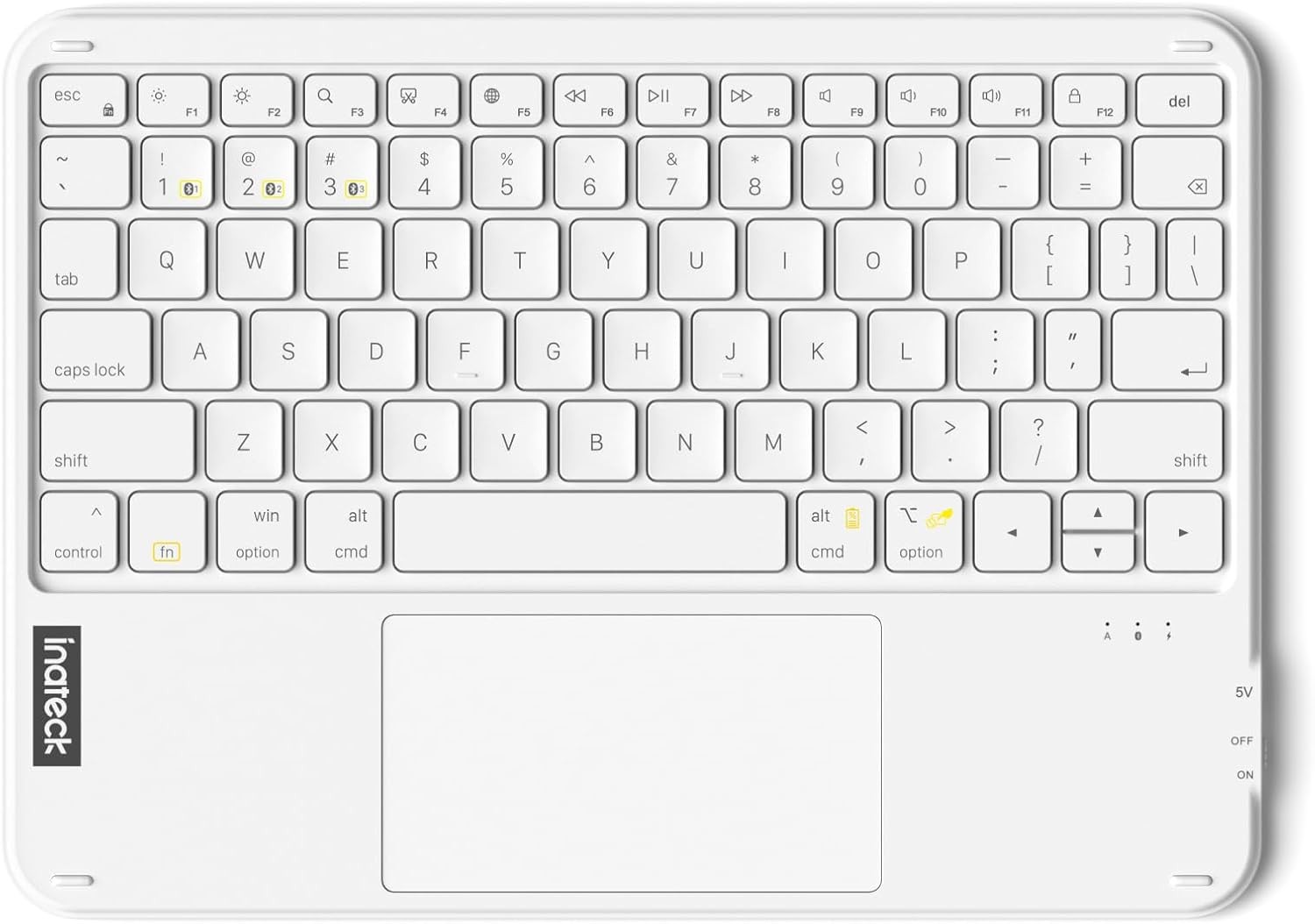 Inateck Bluetooth Keyboard with Touchpad Wireless Ultra Slim Multi-Device KB0110
