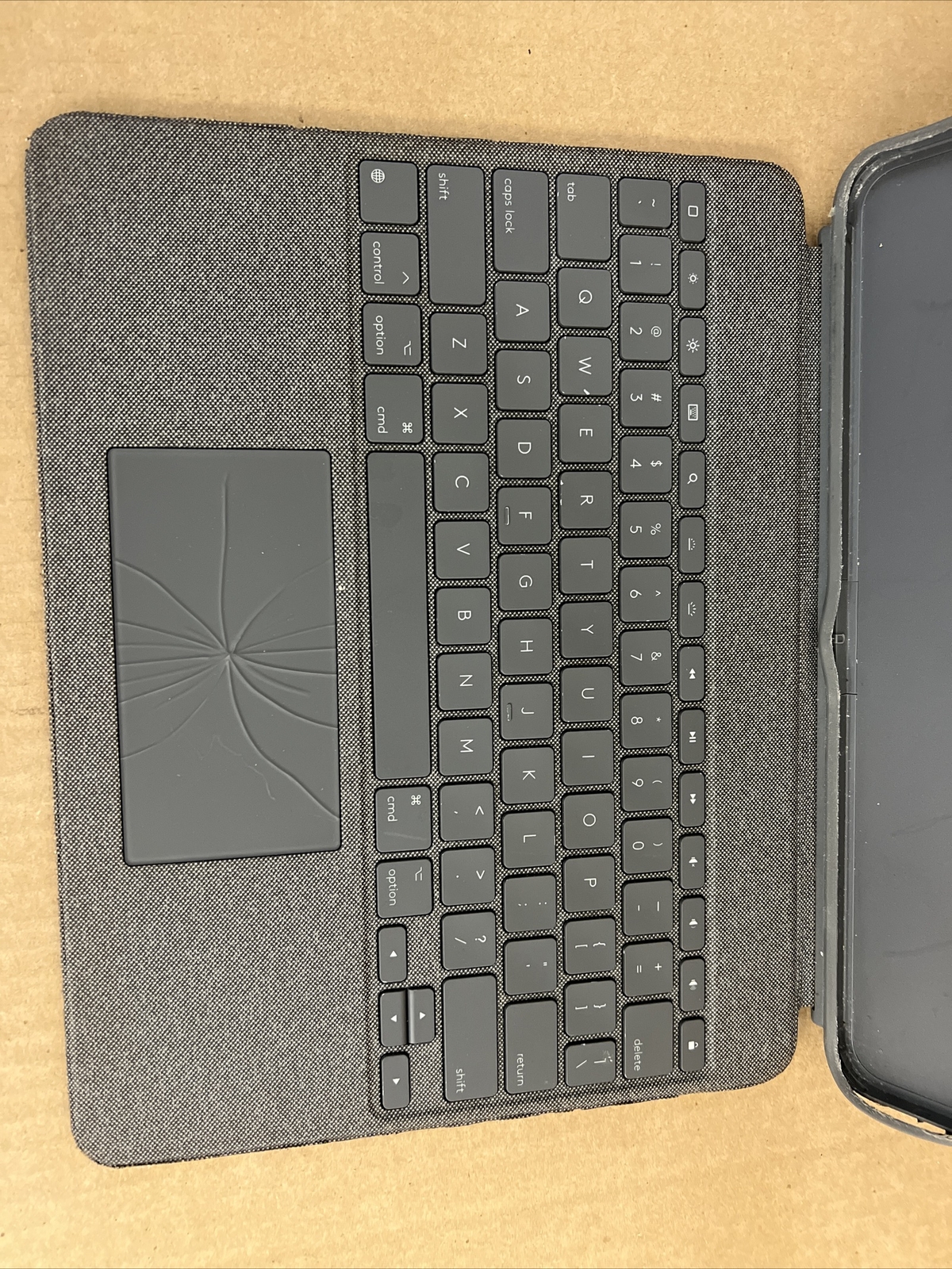 Logitech Combo Touch iPad Pro Keyboard Case for iPad Pro 12.9 5th Gen- **TORN**