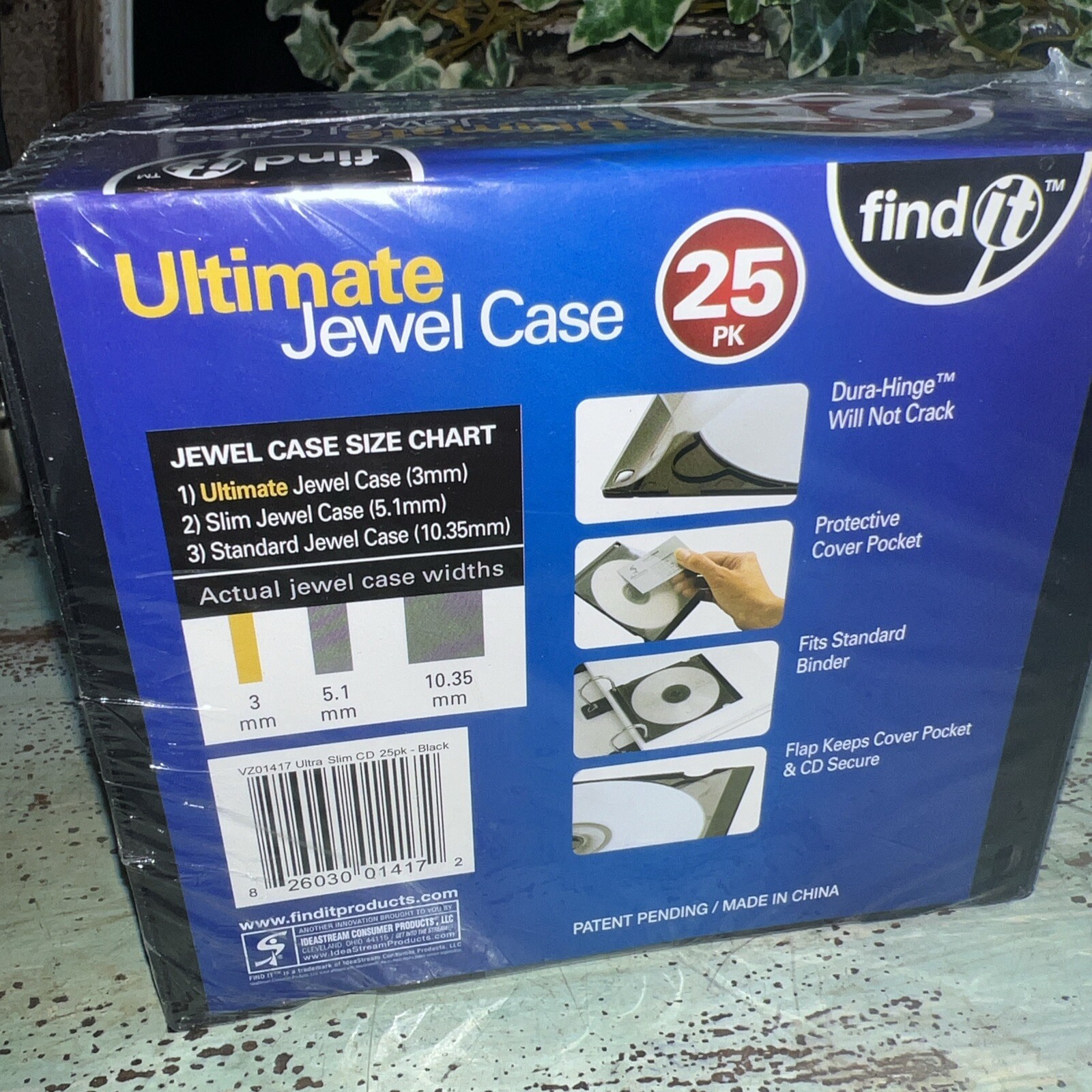 25 Standard 3 mm Ultimate Jewel Case Single CD DVD Disc Storage Black Tray NEW