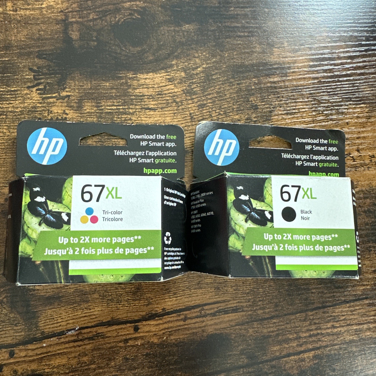 GENUINE 2-Pack HP 67XL Black/ Color ink cartridges 3YM57AN 3YM58AN SEALED Exp 25