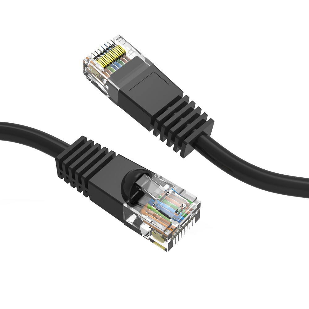 2 FOOT Cat6 Gigabit Pure Copper 24AWG Ethernet Patch Cable Molded Plug 9 Colors
