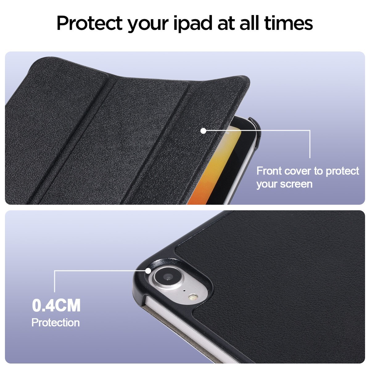 For Apple iPad Mini A17 Pro 8.3 inch (2024) Case Folio Leather Stand Smart Cover