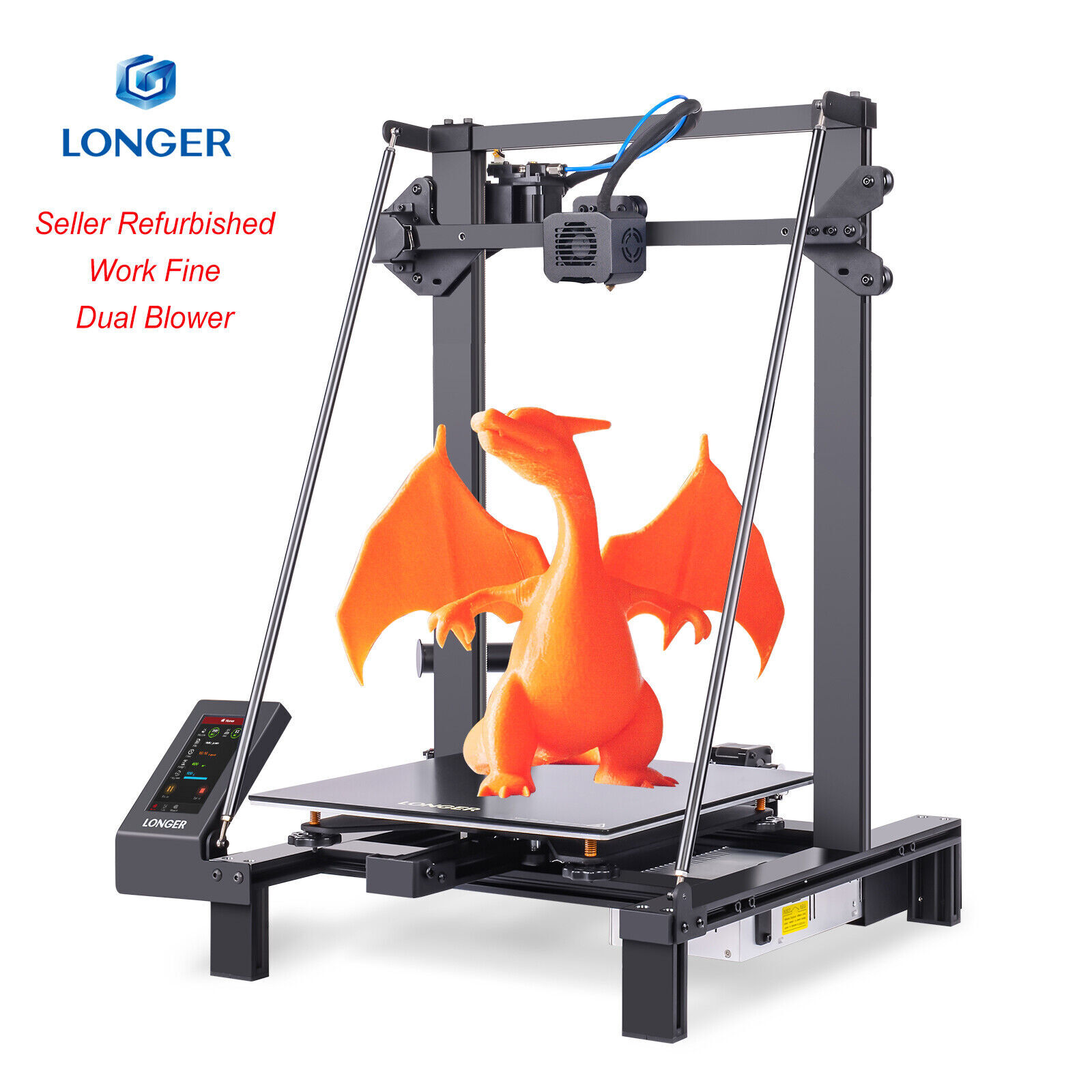 LONGER LK5 Pro FDM 3D Printer w/ Dual Blower Kit 300x300x400mm Open Source J3O5