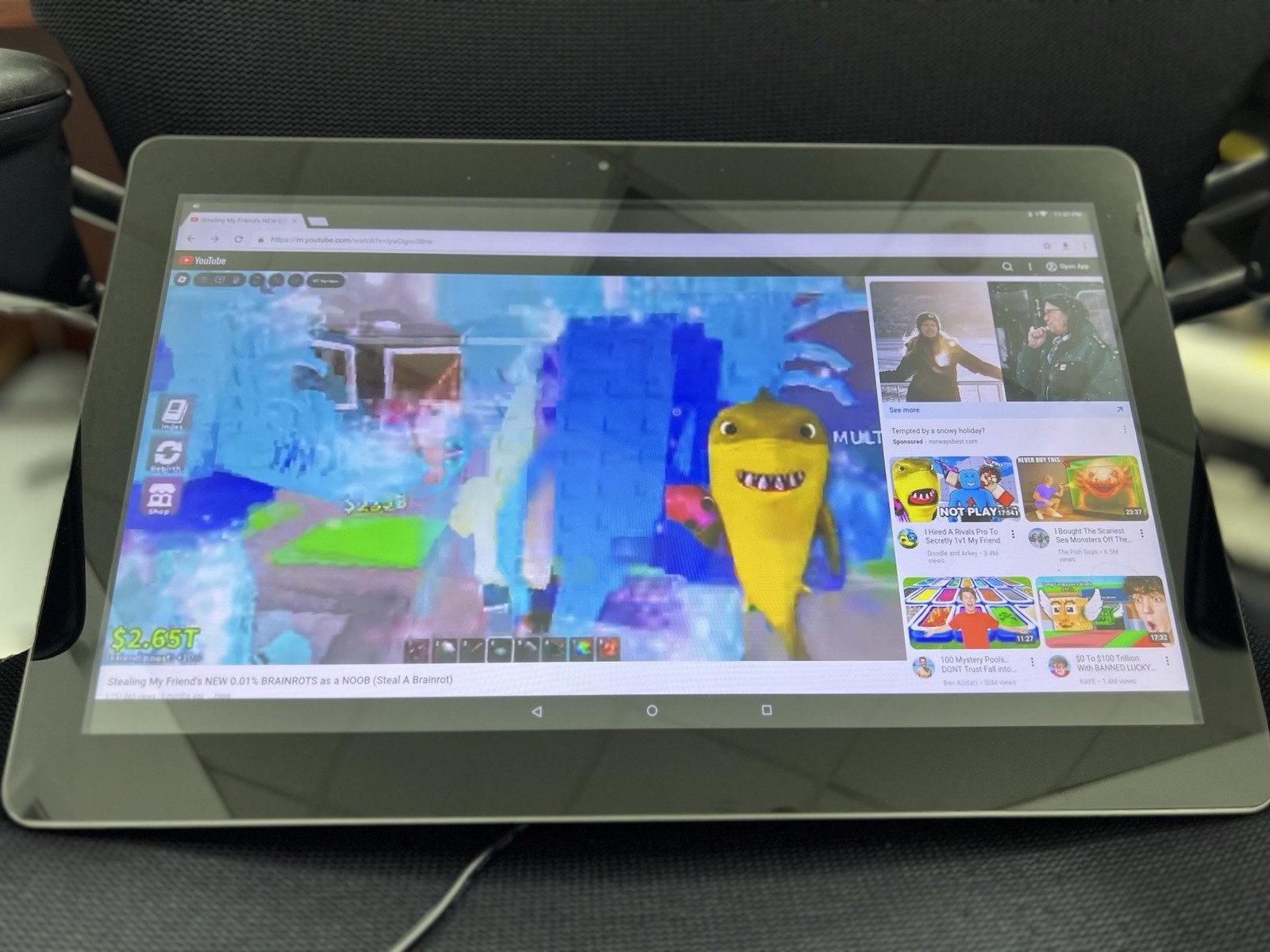 ELO 15.6” Android Tablet os 8.1 3GB Ram 32GB Wifi 2.0 GHz BT *No Battery*