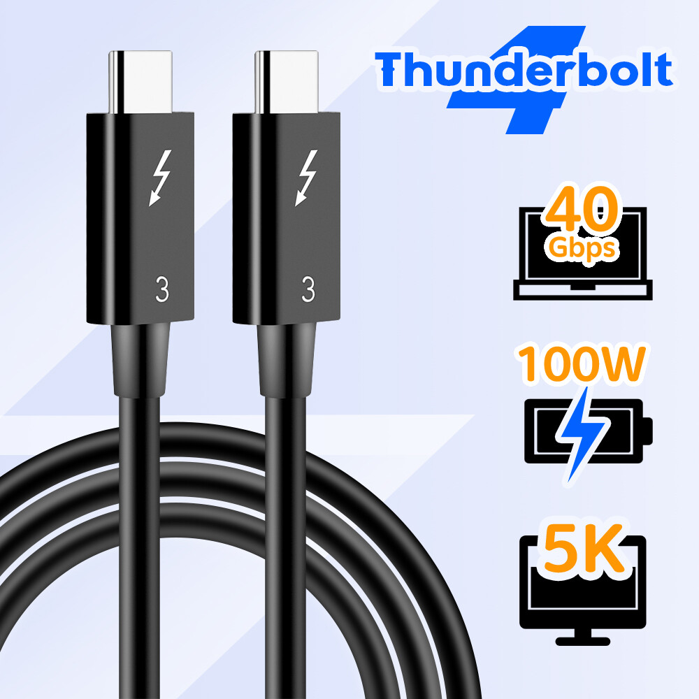 Lenovo Thunderbolt 3 Cable 0.7M Speed Data Transfer 40Gbps 100W 5K Display USB-C