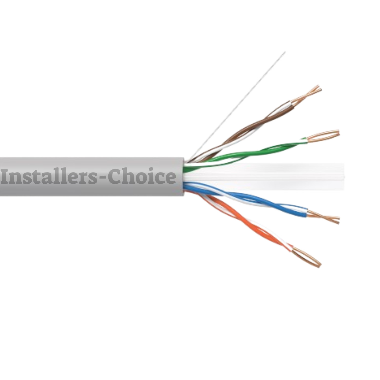 Cat6 500ft cable UTP Solid Gray LAN Netwrok Ethernet RJ45 Bulk 23 AWG