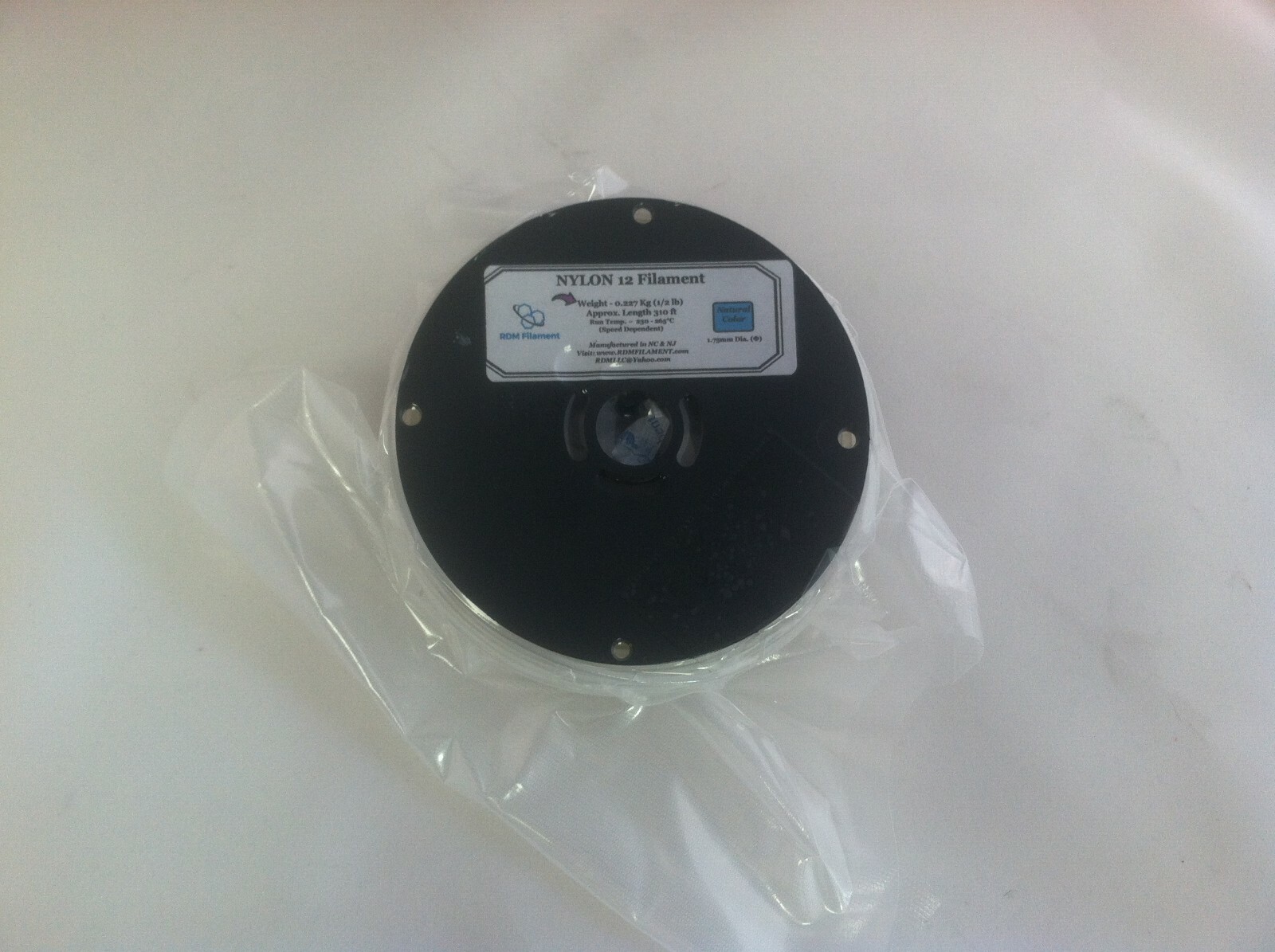 3D Printing | Nylon 12 Filament | 1/2lb Roll + Free 5ml Sample Bed Glue