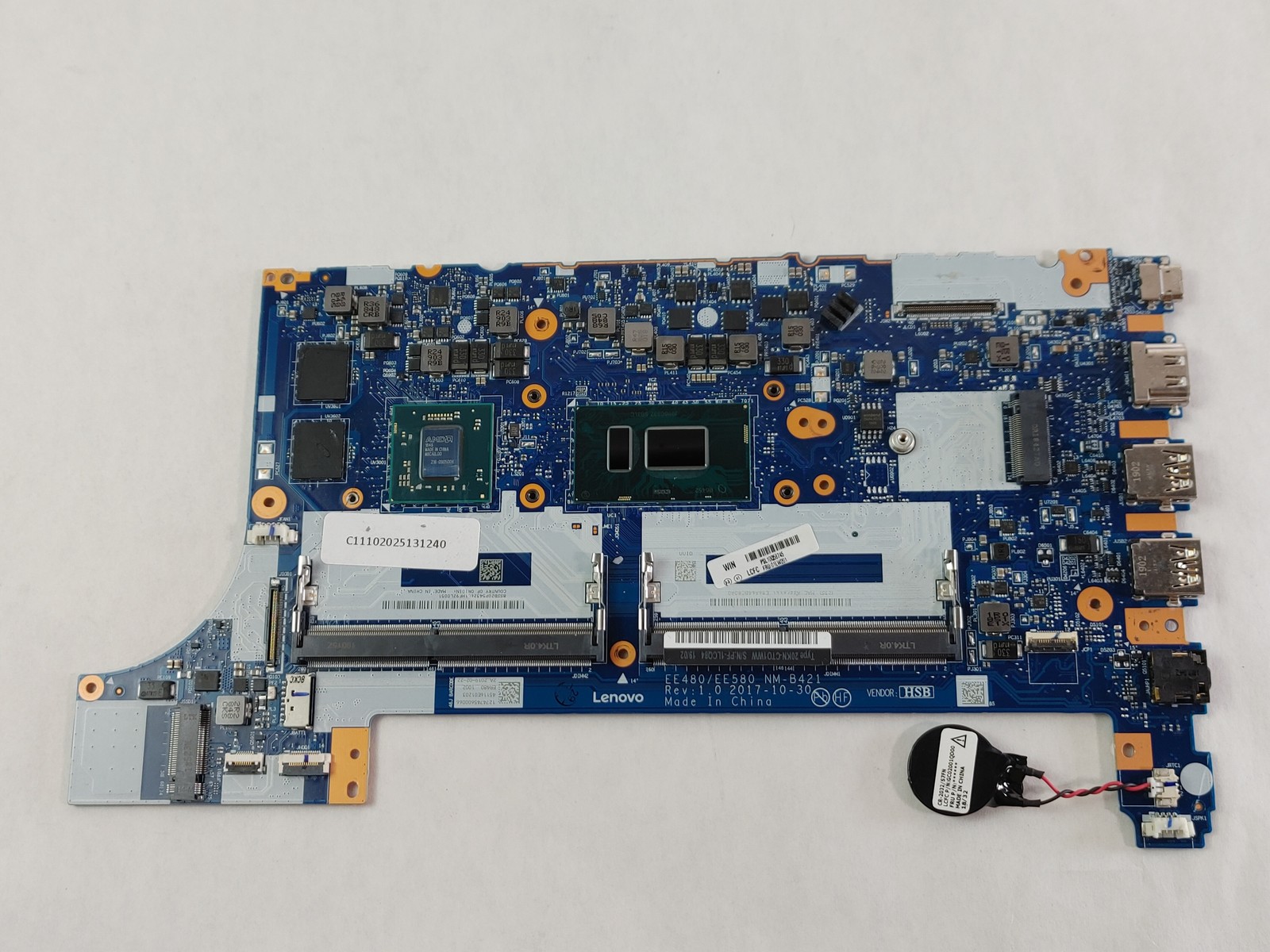 Lenovo ThinkPad E480 01LW201 Intel 1.8 GHz Core i7-8550U DDR4 Motherboard