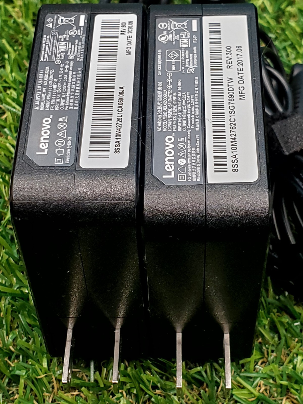 (2) Lenovo 65W AC Adapter ADLX65CLGU2A ADLX65CCGU2A 01FR46 01FR154 Power Supply
